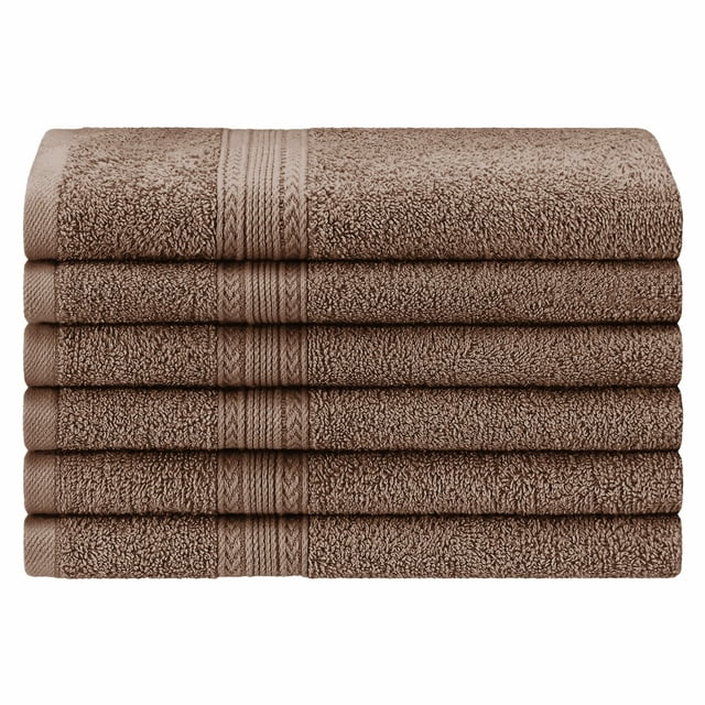 Premium 6-Piece Eco-Friendly Cotton Hand Towel Set - Soft, Absorbent & Sustainable Bath Towels for Kitchen, Bathroom & Gym - Ideal for Home, Spa & Travel Use