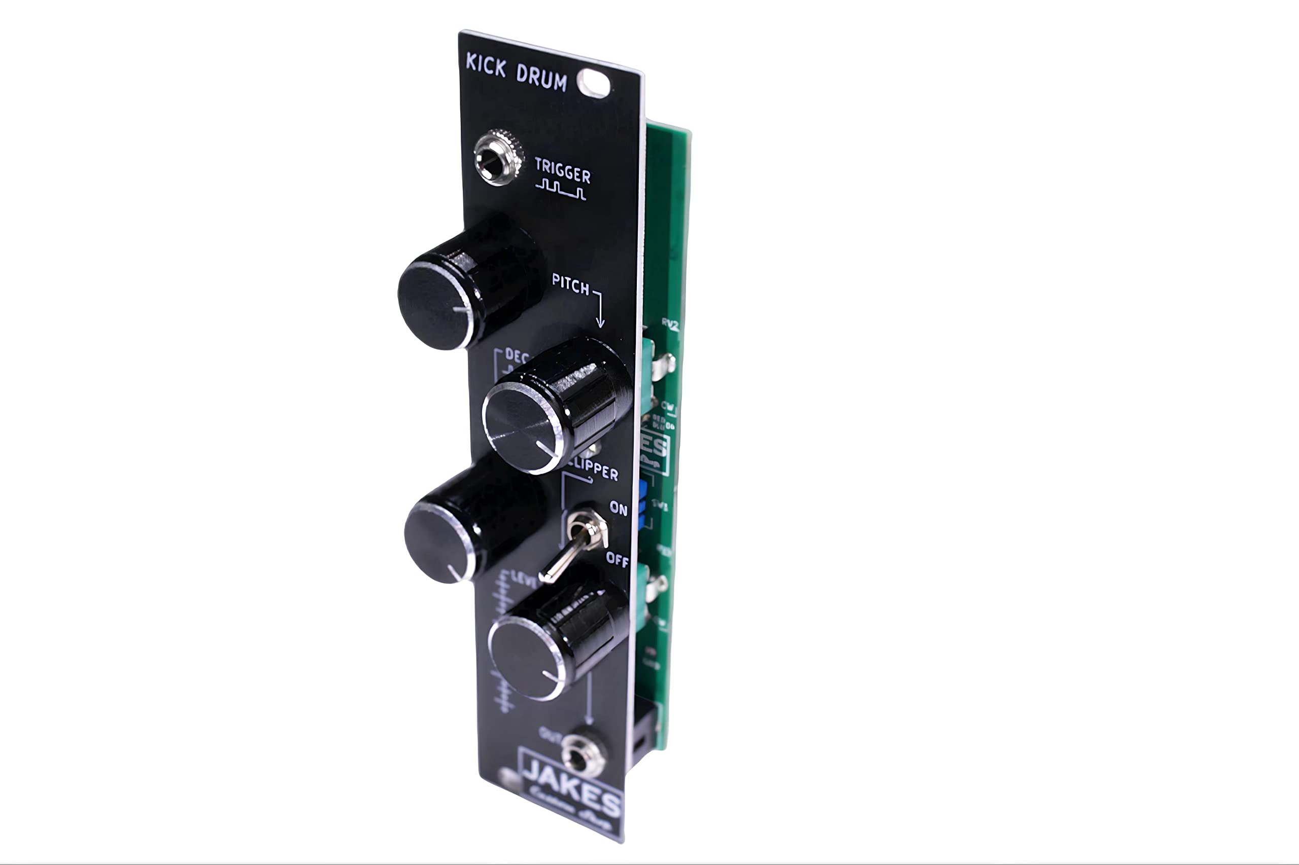 808 Style Eurorack Kick Drum Module with Pitch, Decay, Tone & Level Controls - Perfect for Electronic Music Production & Live Performance