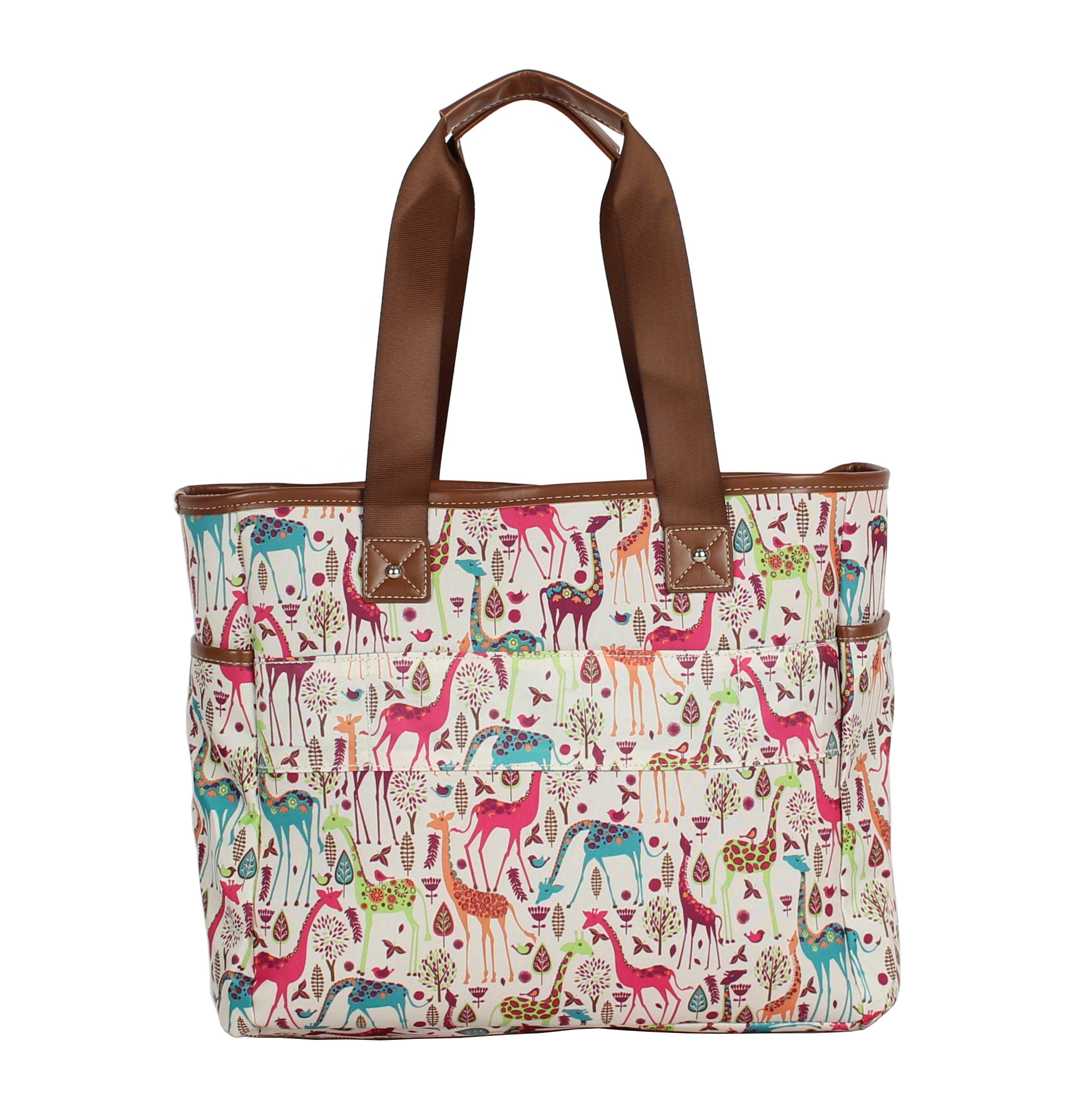 Stylish Lily Bloom Printed Women's Tote Bag - Large Capacity Fashion Shoulder Bag & Satchel for Work, Travel and Daily Use