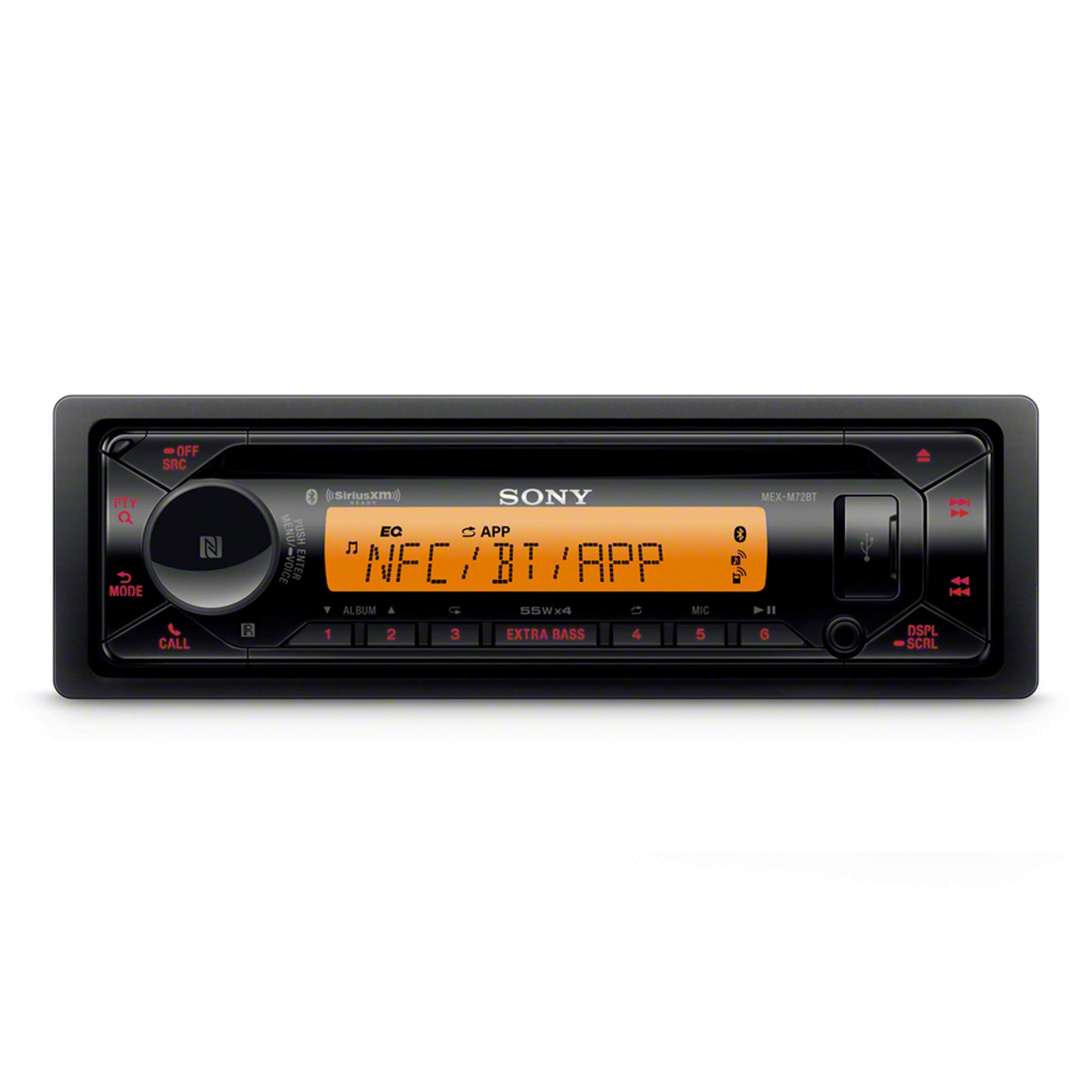 Sony MEX-M72BT Marine Bluetooth CD Receiver with XS-MP1611B 6.5