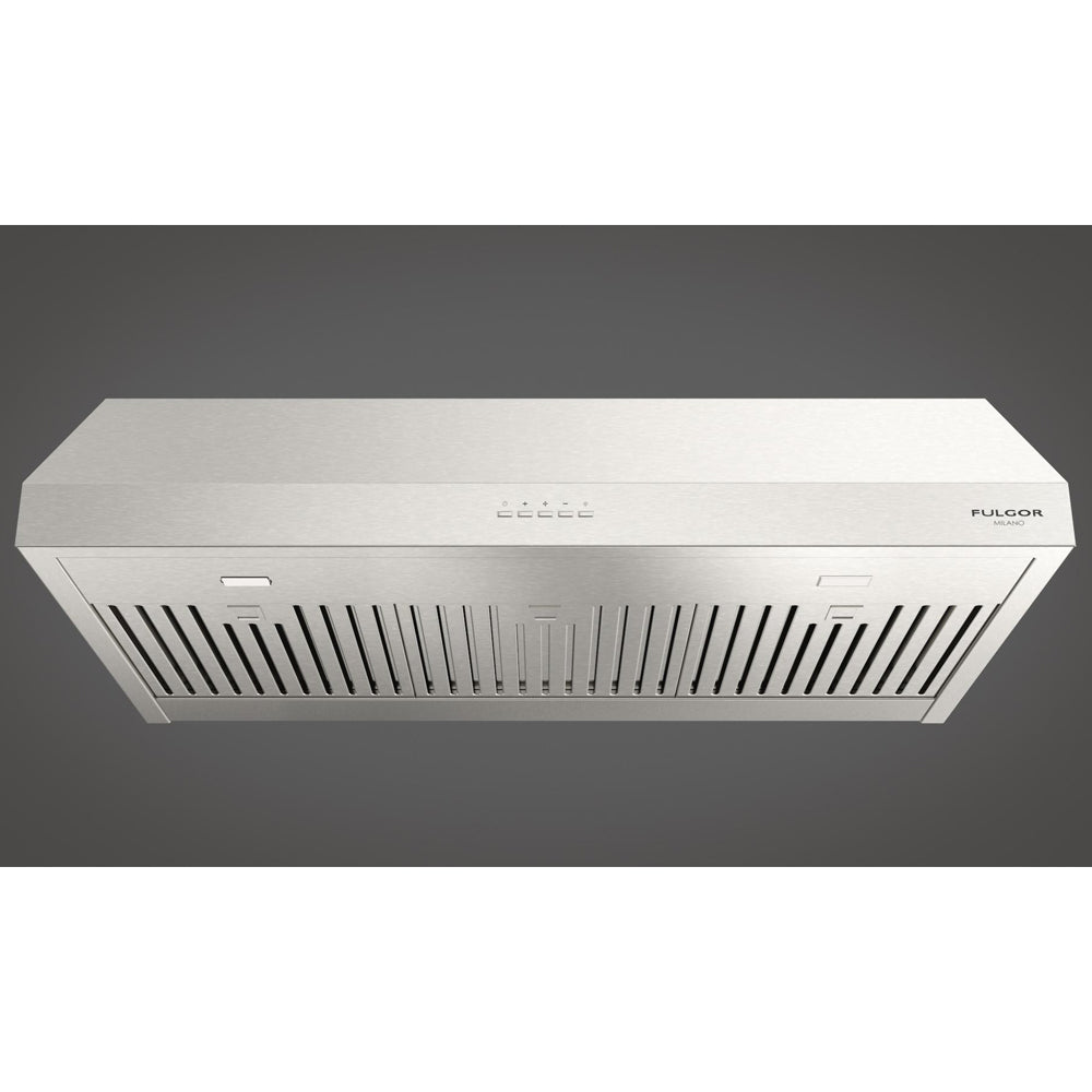 Fulgor Milano 36 Inch 450 CFM Stainless Steel Under Cabinet Range Hood - F4UC36S1 | Powerful Kitchen Ventilation for Smoke & Odor Removal | Ideal for Modern Home Cooking
