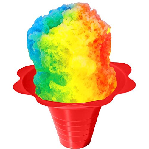Premium 8oz Shaved Ice Cups - Case of 1000 (4 Color Options) for Snow Cones, Italian Ice & Frozen Treats - Perfect for Parties, Carnivals & Food Service Businesses