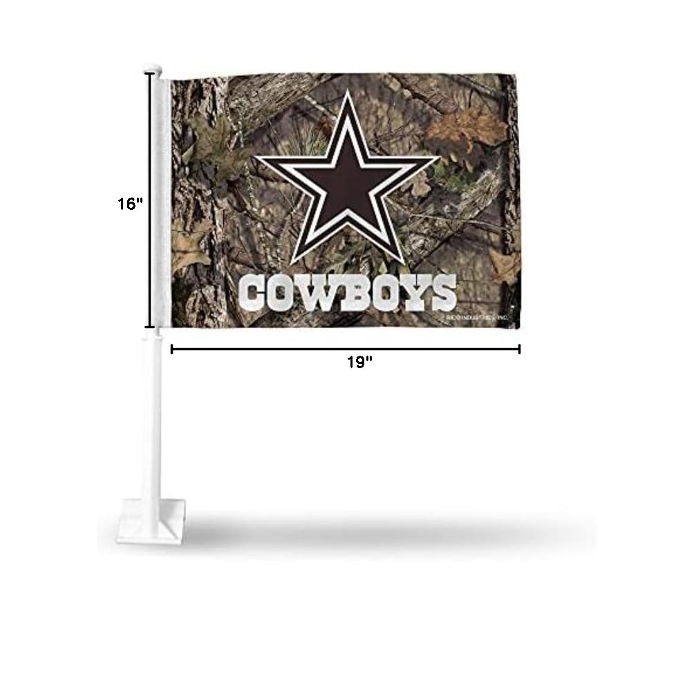 NFL Double-Sided Car Flag - Rico Industries Premium Team Car Accessory for Game Day & Tailgating