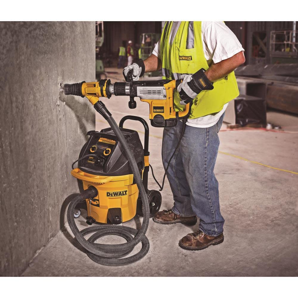 DEWALT DWH053K Rotary Hammer Dust Extractor - Powerful Vacuum for Hammers, Breakers, Chipping & Chiseling - Efficient Debris Removal for Construction and Demolition Sites