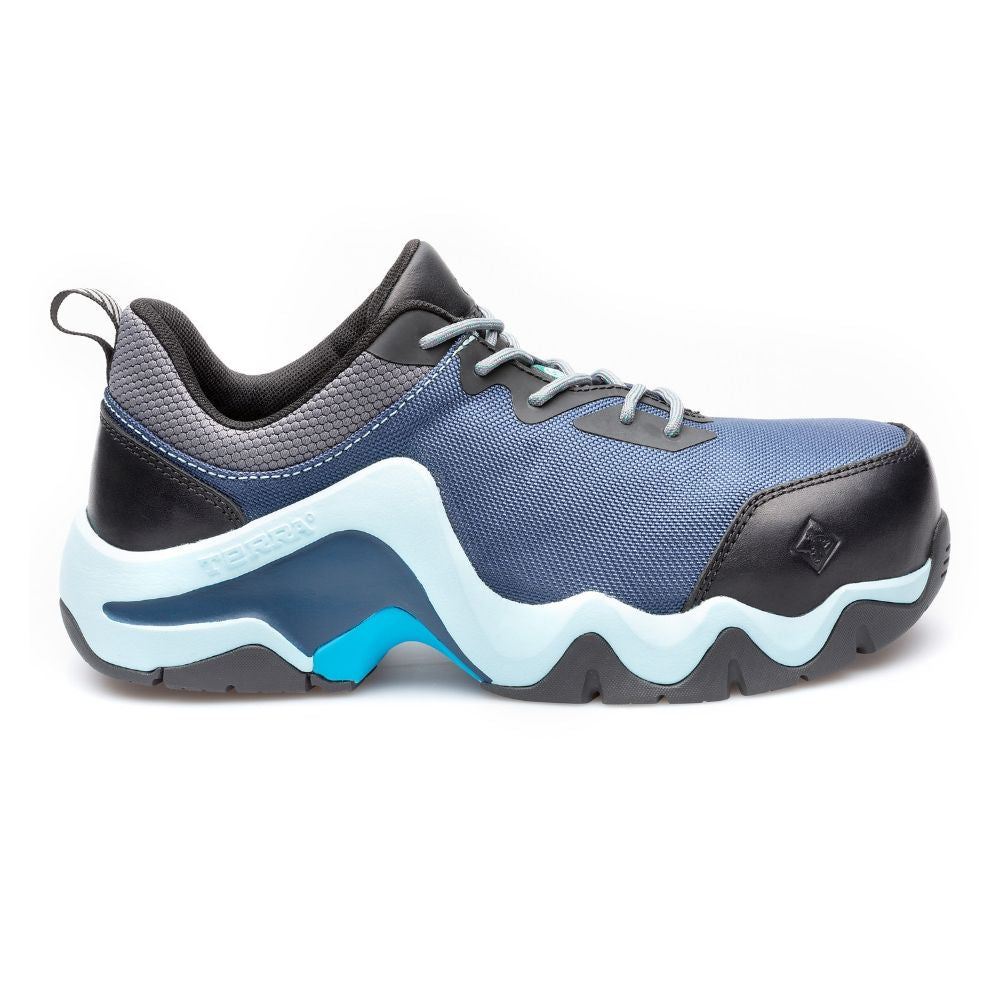 Terra EKG Low Women's Athletic Composite Toe Work Shoes TR0A4NR8B21 - Lightweight Safety Shoes for Women, Non-Slip Work Boots with Steel Toe Protection, Breathable & Comfortable - Perfect for Construction, Warehouse, and Outdoor Work (Ice Blue)