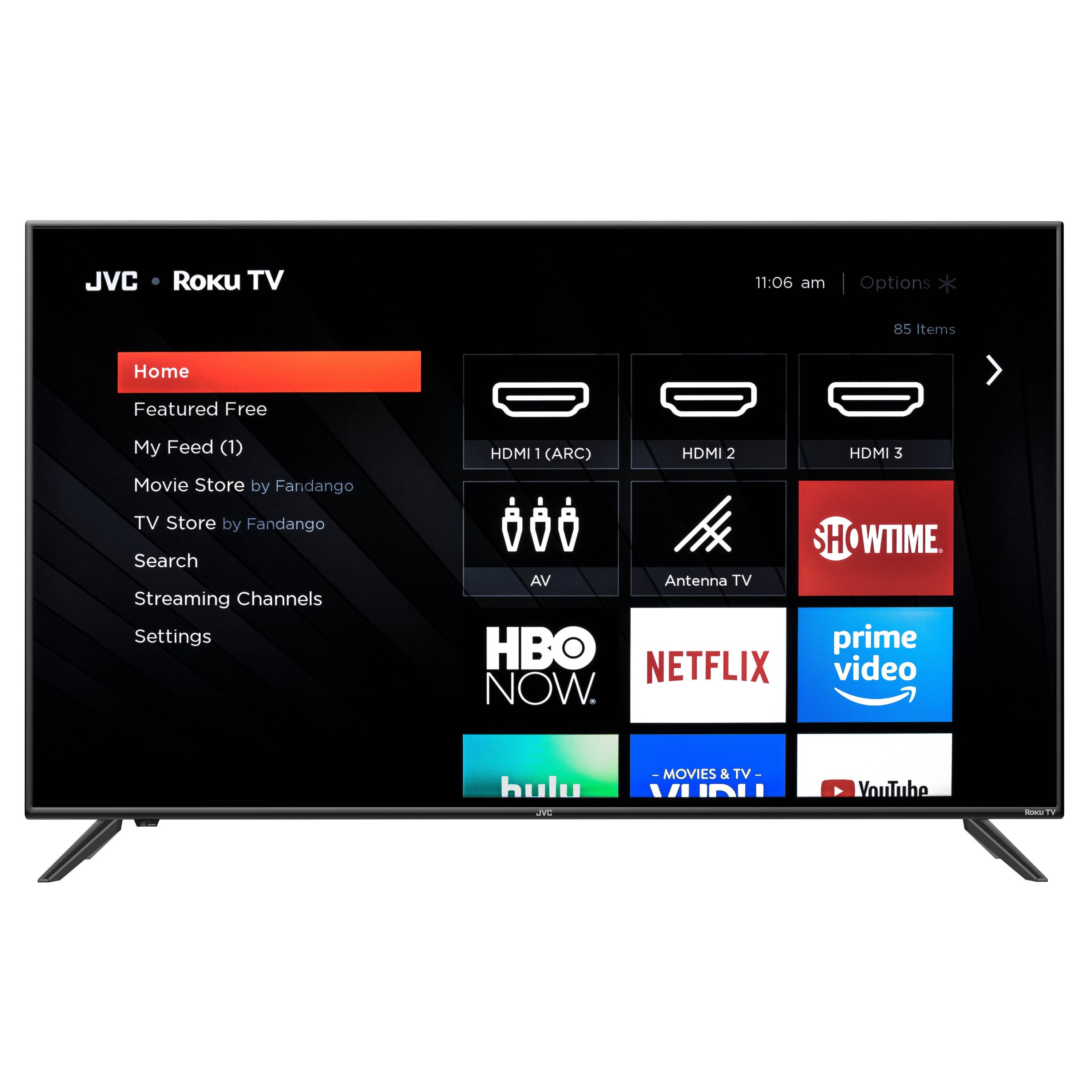 JVC 55-Inch 4K UHD Smart LED TV with HDR & Roku Streaming (Model LT-55MAW595) - Perfect for Home Theater, Gaming & Streaming Entertainment