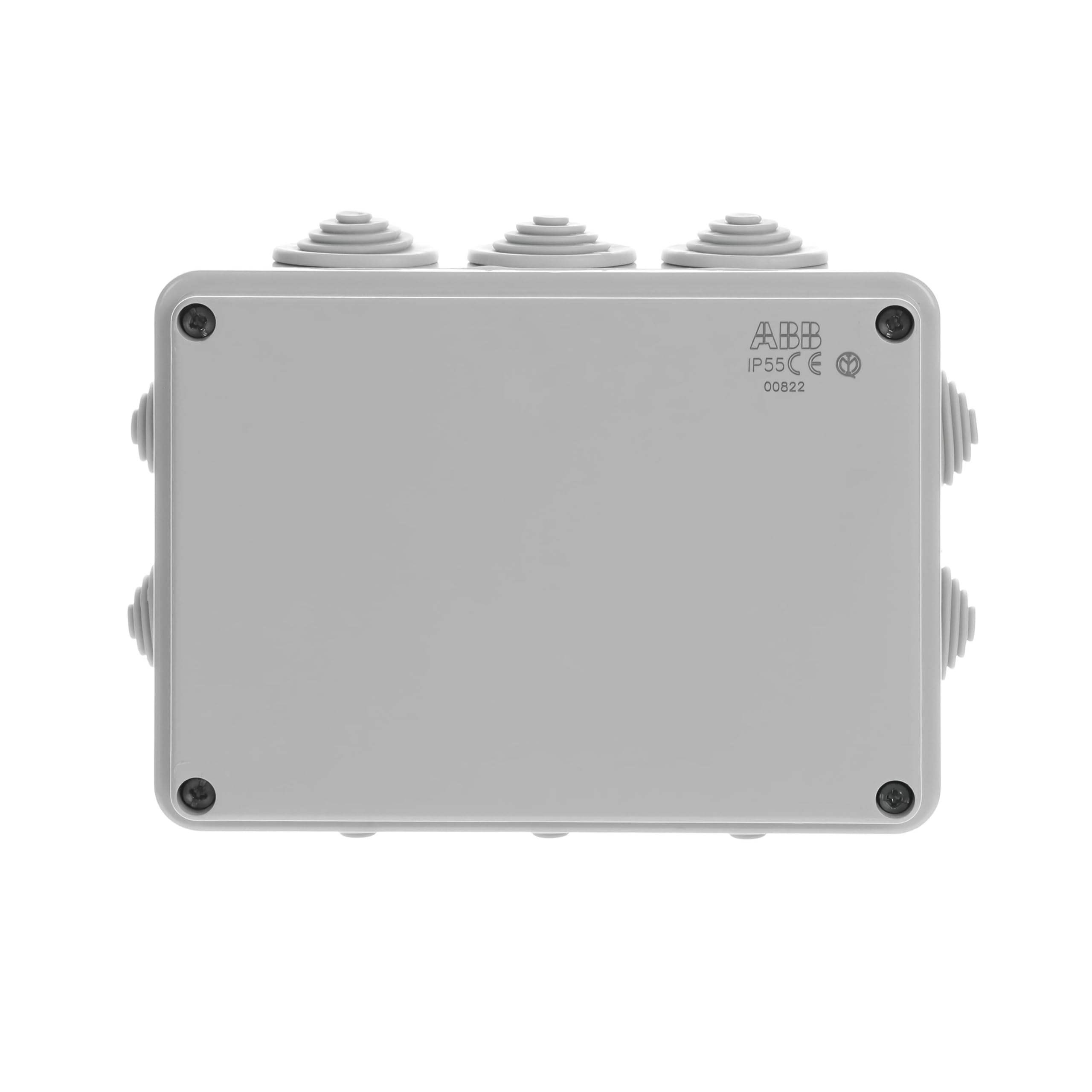 ABB IP55 Waterproof Junction Box 153x110x66mm - Outdoor/Indoor Electrical Cable Connector Unit, T Box Hafobox for Home & Industrial Wiring