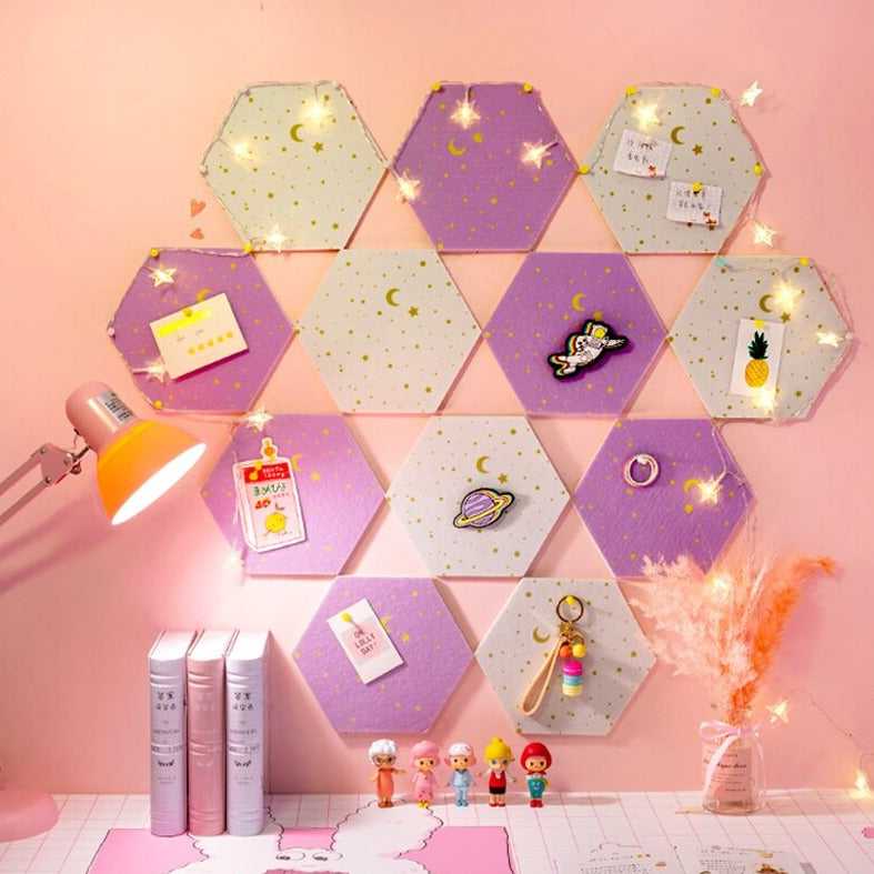 Hexagon 3D Wall Decal Stickers - Peel and Stick Geometric Wall Art for Home & Office Decor - Perfect for Living Room, Bedroom, Nursery, and Workspace Transformation