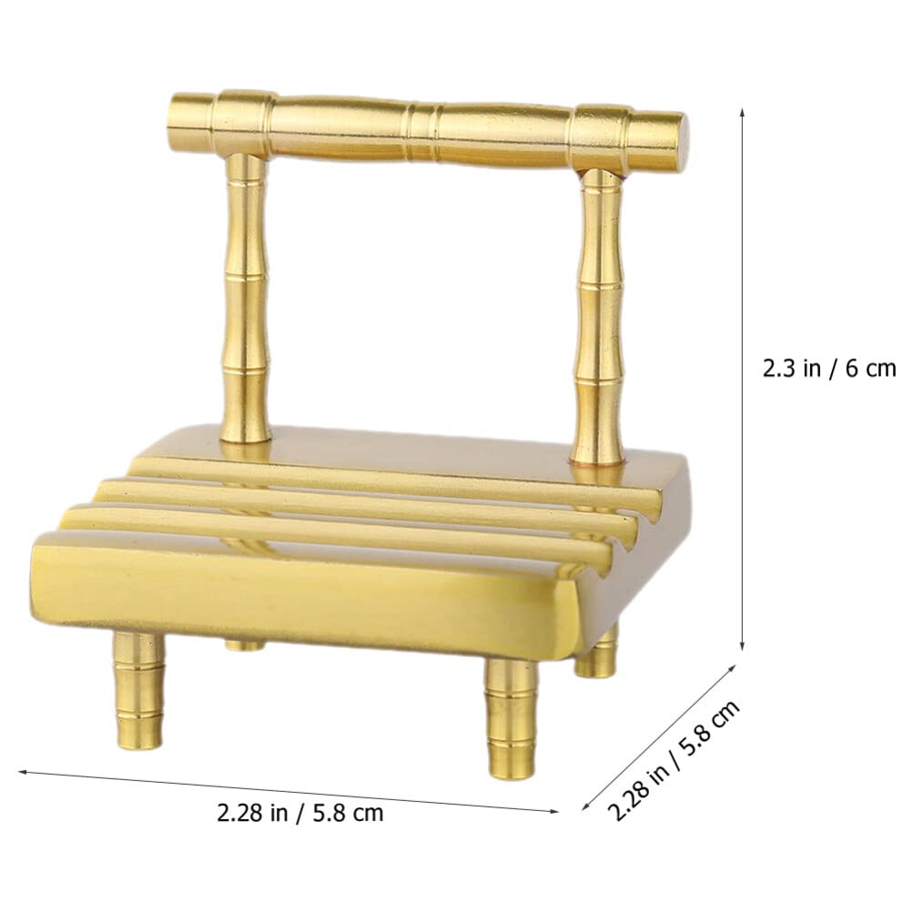 Stylish Brass Phone Stand for Desk - Elegant Office Accessory & Cell Phone Holder - Perfect for Home, Office, and Workspace Organization