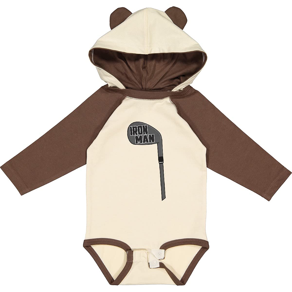 Inktastic Iron Man Long Sleeve Baby Bodysuit - Superhero Costume for Infants, Toddler Marvel Outfit, Comic Book Themed Baby Clothes for Boys & Girls - Perfect for Halloween, Birthday Parties & Cosplay Events