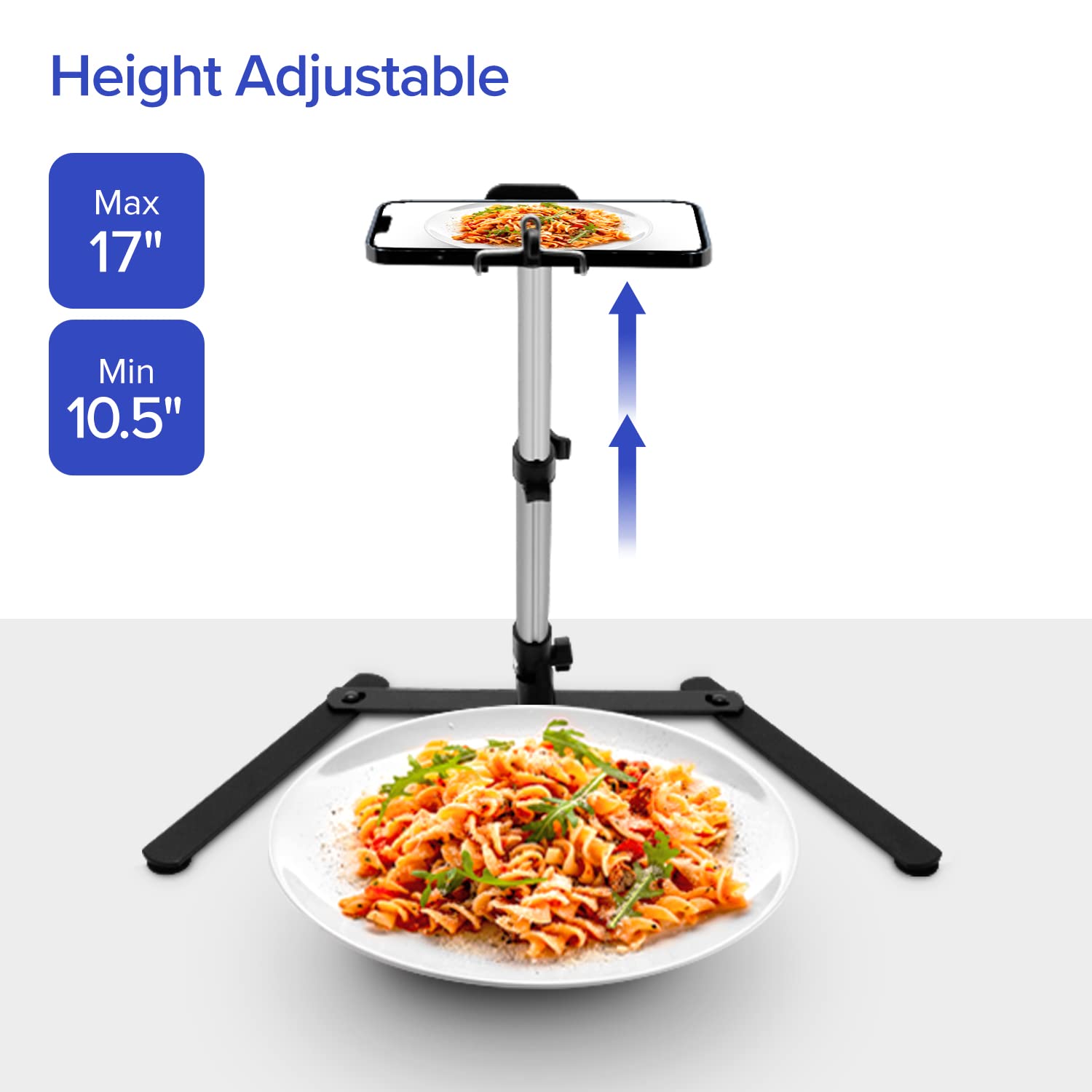 Lightweight Table Top Tripod for DSLR Camera & Smartphone - Compact Portable Stand for Photography & Video Recording - Perfect for Vlogging, Live Streaming & Home Studio Setup (Model AGG1184)
