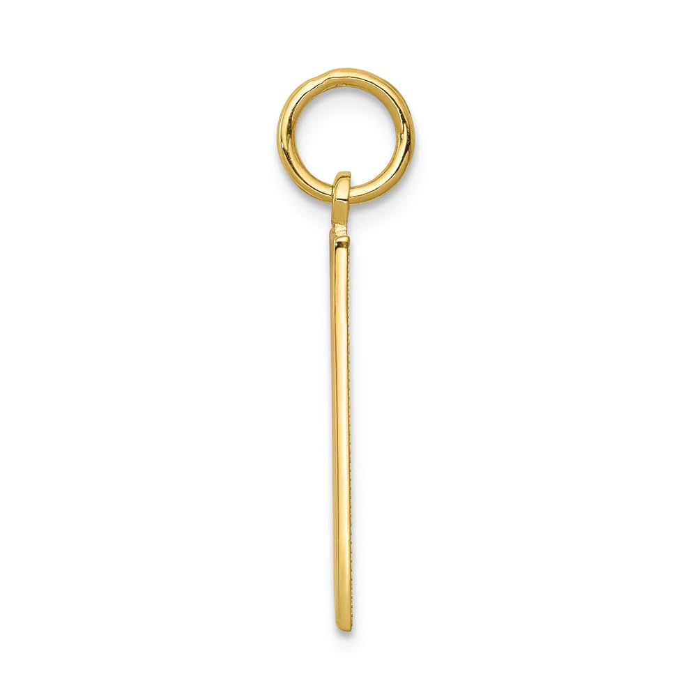 10K Yellow Gold Solid Bingo Card Charm Pendant - Elegant Jewelry Gift for Women, Bingo Lovers - Perfect for Parties, Casino Nights & Game-Themed Outfits