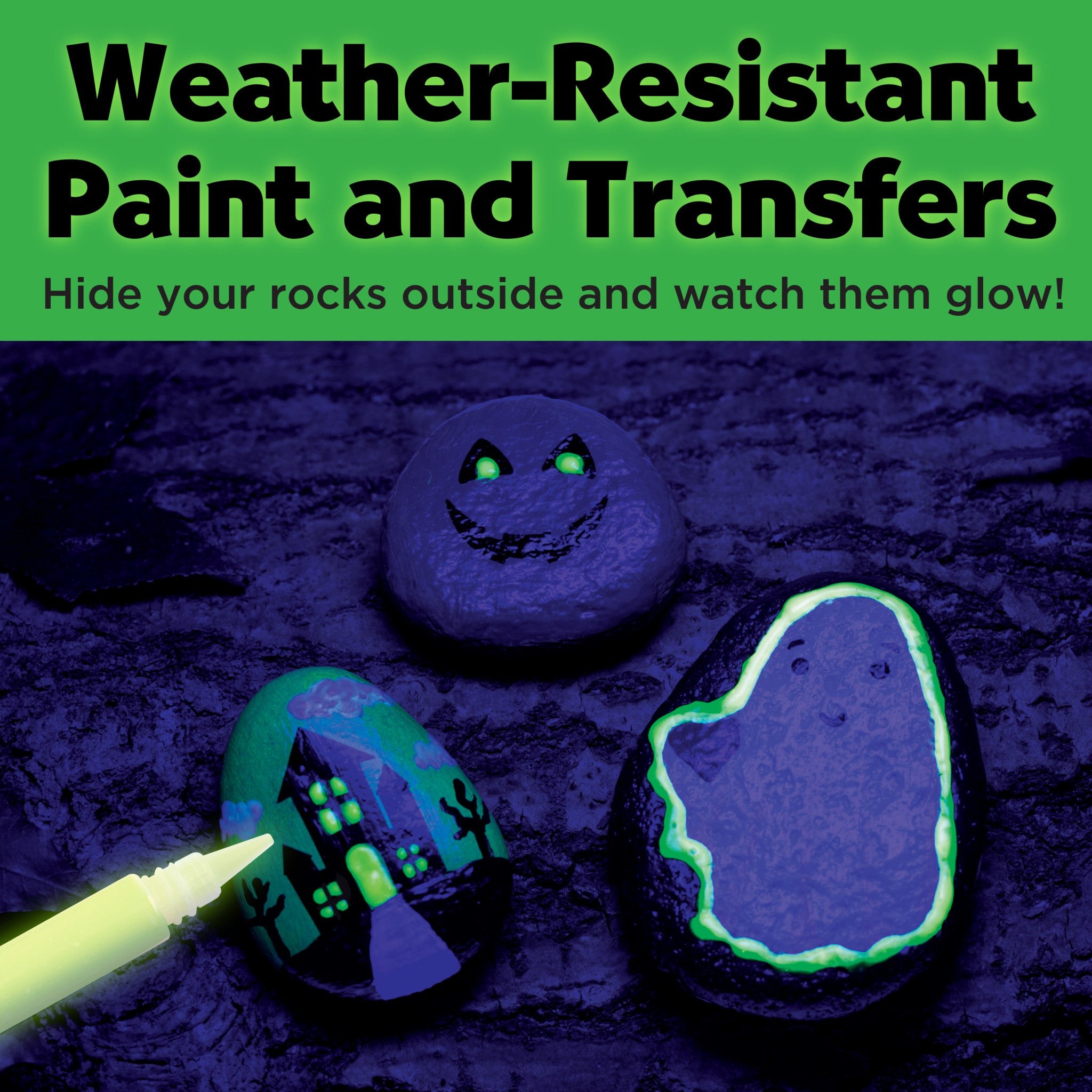 Halloween Hide & Seek Painted Rocks Kit - Fun DIY Rock Painting Activity for Kids & Adults - Perfect for Outdoor Scavenger Hunts, Party Favors & Holiday Decorations