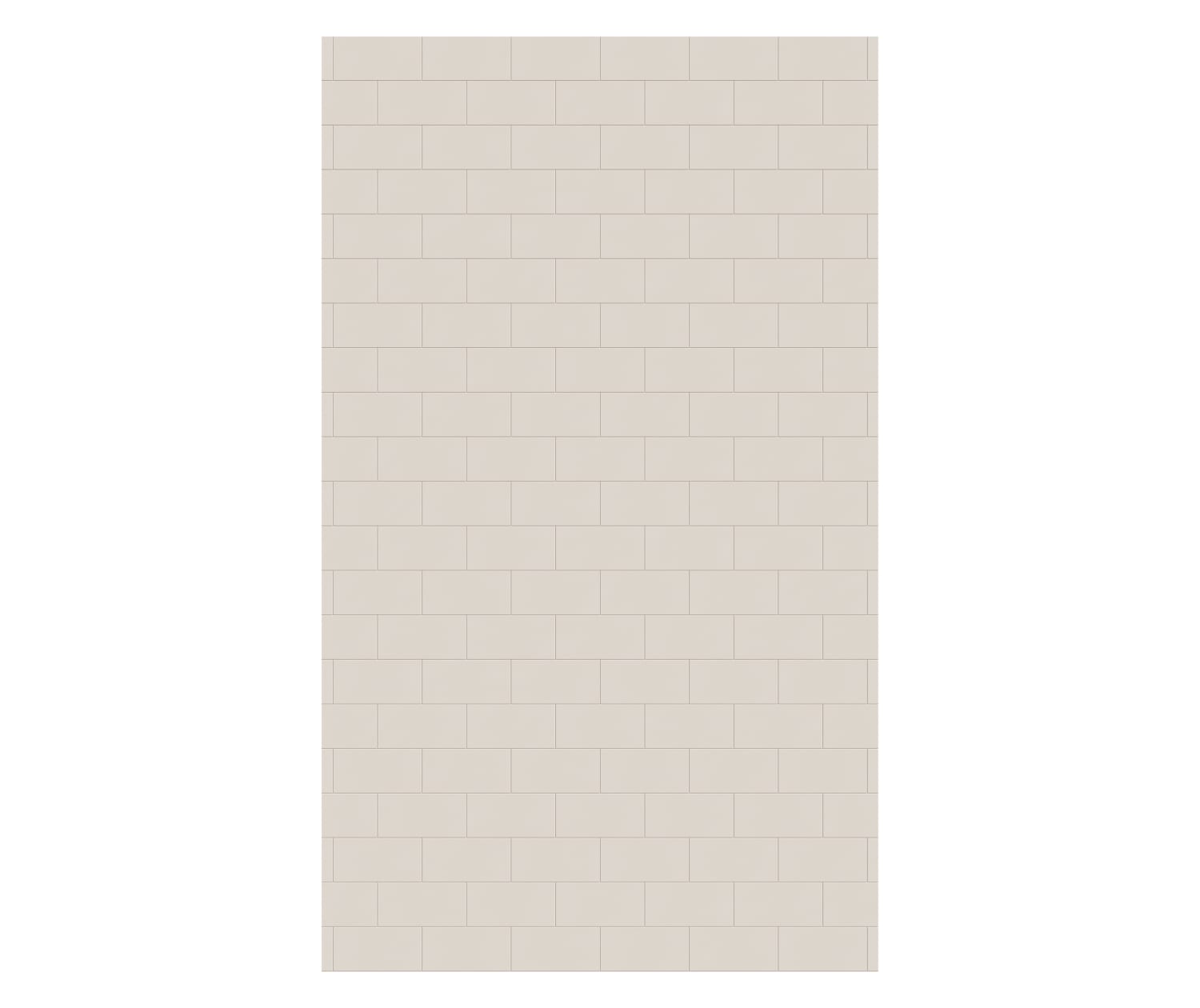 50 x 84 Swanstone Metro Subway Tile Glue-Up Bathtub & Shower Wall Panel - Waterproof Bathroom Backsplash for Easy DIY Installation