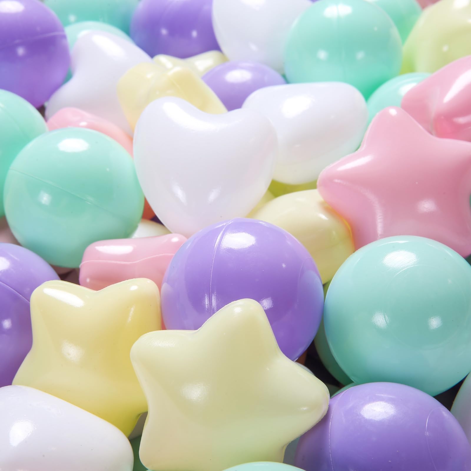 100/200/500/1000 Phthalate-Free & BPA-Free Plastic Ball Pit Balls for Toddlers - Crush-Proof Kids Play Balls with Storage Bag for Indoor/Outdoor Use - Perfect for Birthday Parties, Daycares & Sensory Play