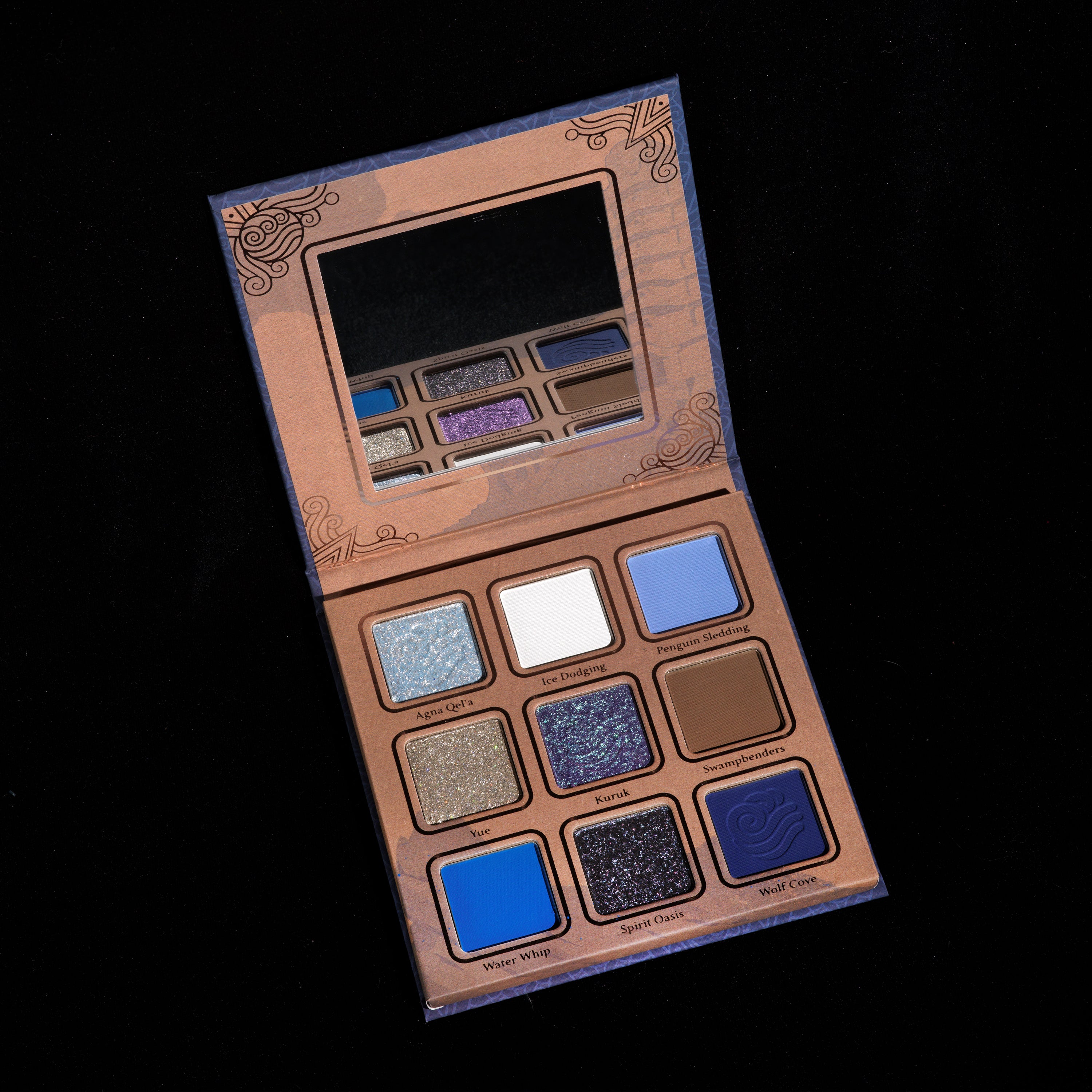 Avatar The Last Airbender Water Tribe Inspired Eyeshadow Palette - 12 Pigmented Shades for Day & Night Makeup Looks | Perfect for Cosplay, Halloween & Themed Parties