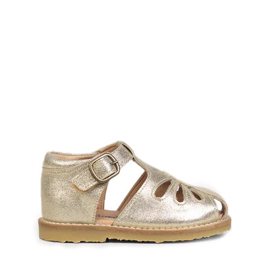 Nordic Gold Butterfly Baby Sandals - Soft Leather First Walkers for Girls & Boys | Perfect for Outdoor Play, Beach Trips & Special Occasions
