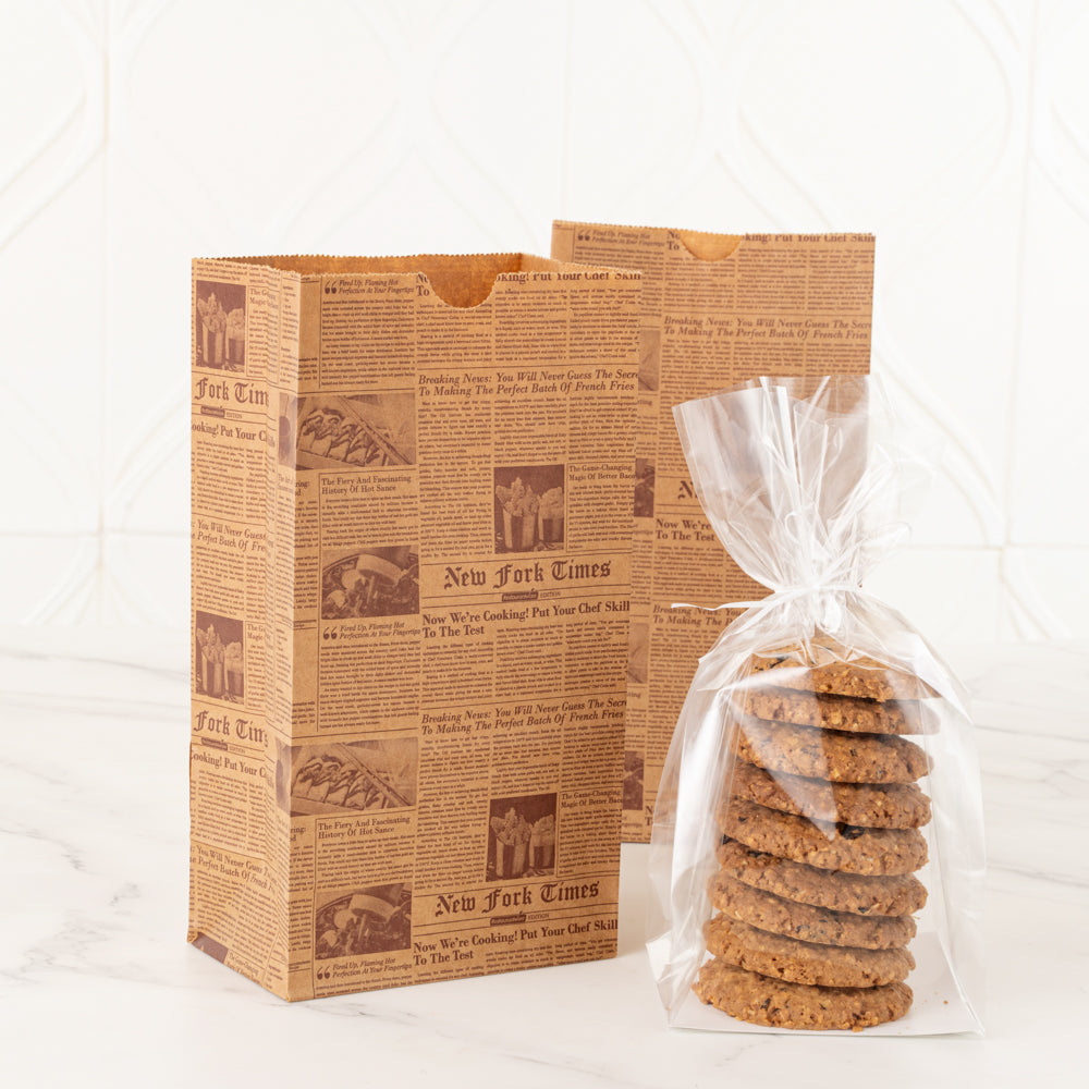 Eco-Friendly Kraft Paper Bags 4 lb - 5 x 3.25 x 9.5 Inches - 100 Count Box - Perfect for Grocery, Retail & Gift Packaging - Sustainable Shopping Bags for Stores, Restaurants & Events