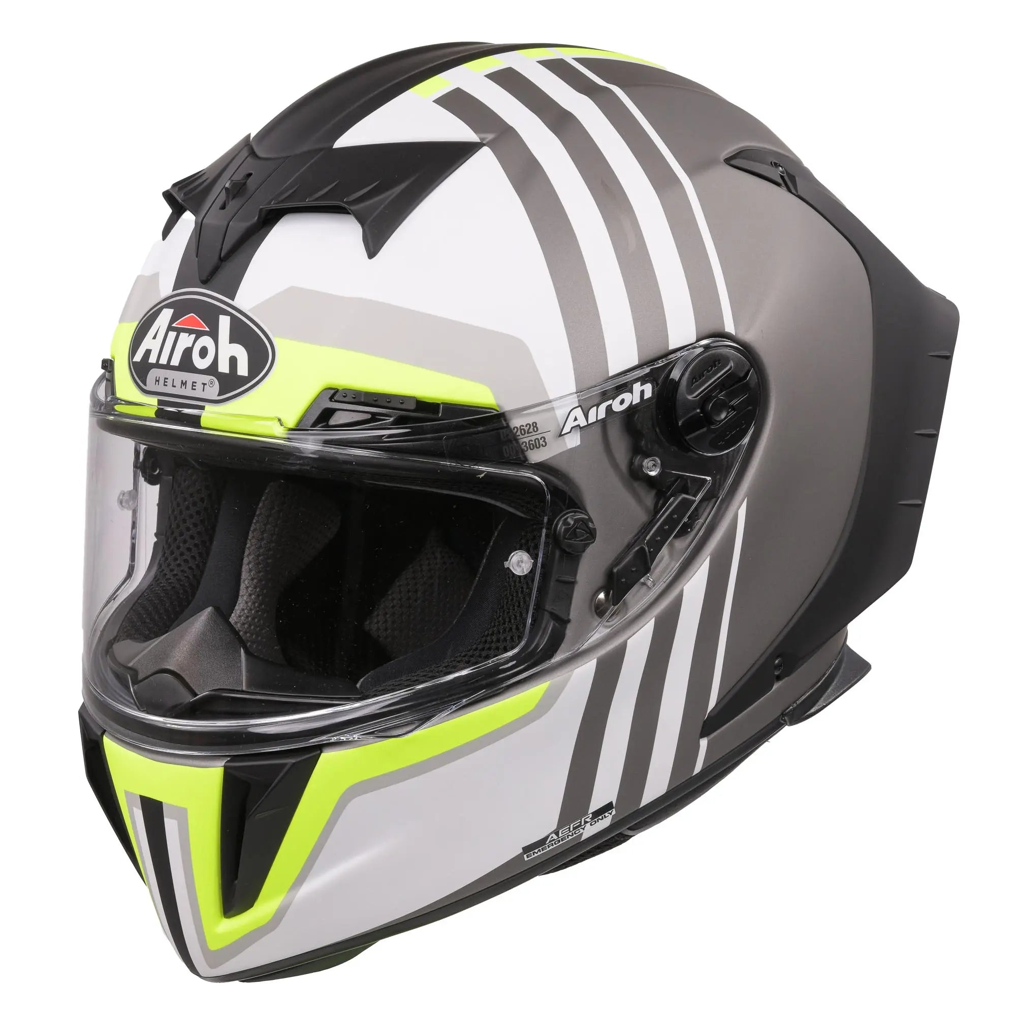Airoh GP 550 S Matt Skyline Black Motorcycle Helmet - Lightweight DOT Certified Full Face Helmet for Street Bike & Racing - Perfect for Urban Commuting & Track Days