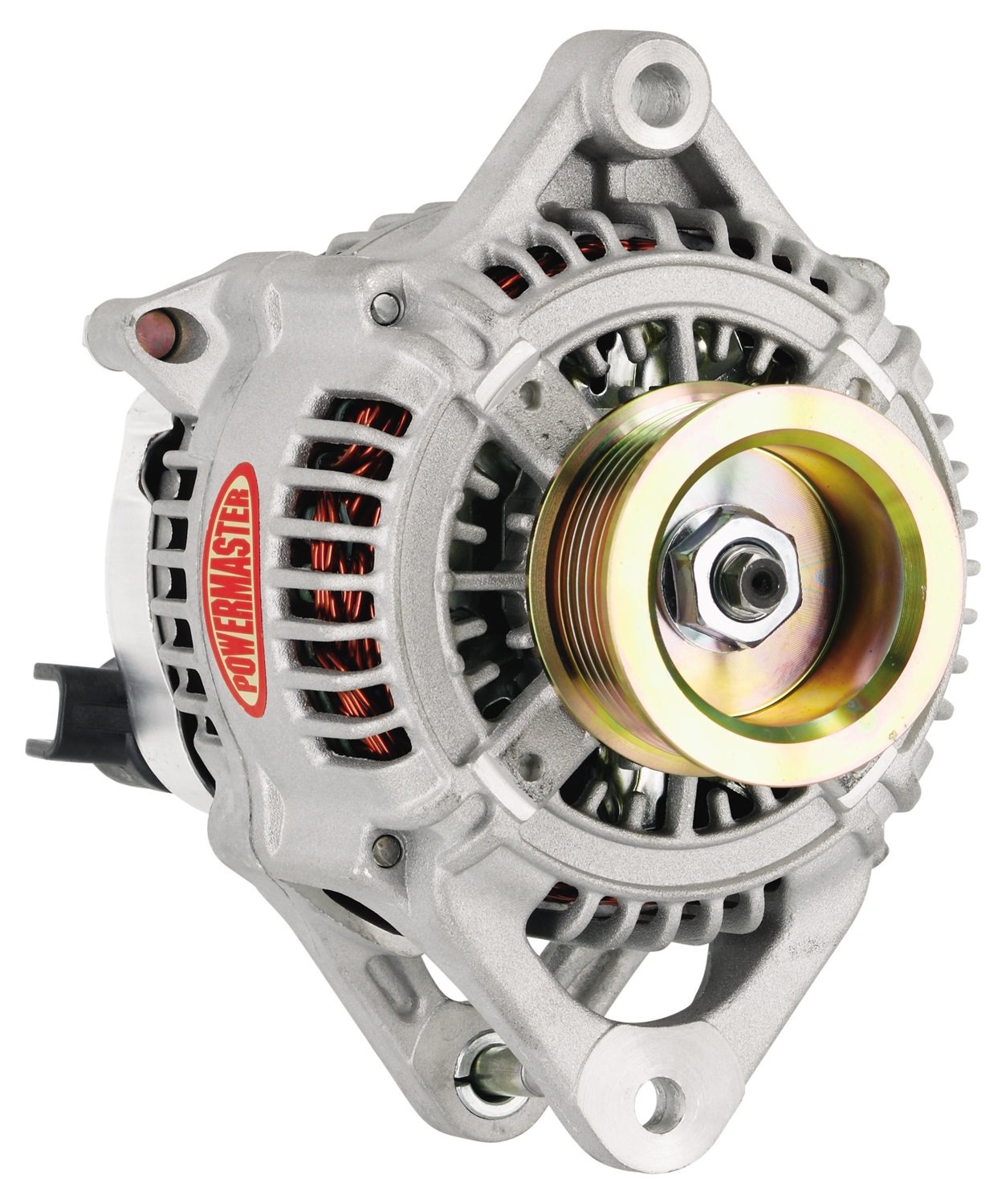 Powermaster 43311 High Output 170 Amp Alternator - Denso with Internal Fans - Externally Regulated - OE Replacement - 100A Idle/135A Cruise/170A Max - Perfect for Classic Cars & Performance Vehicles - Restore Power to Your Vintage Ride or Upgrade Modern Muscle Cars