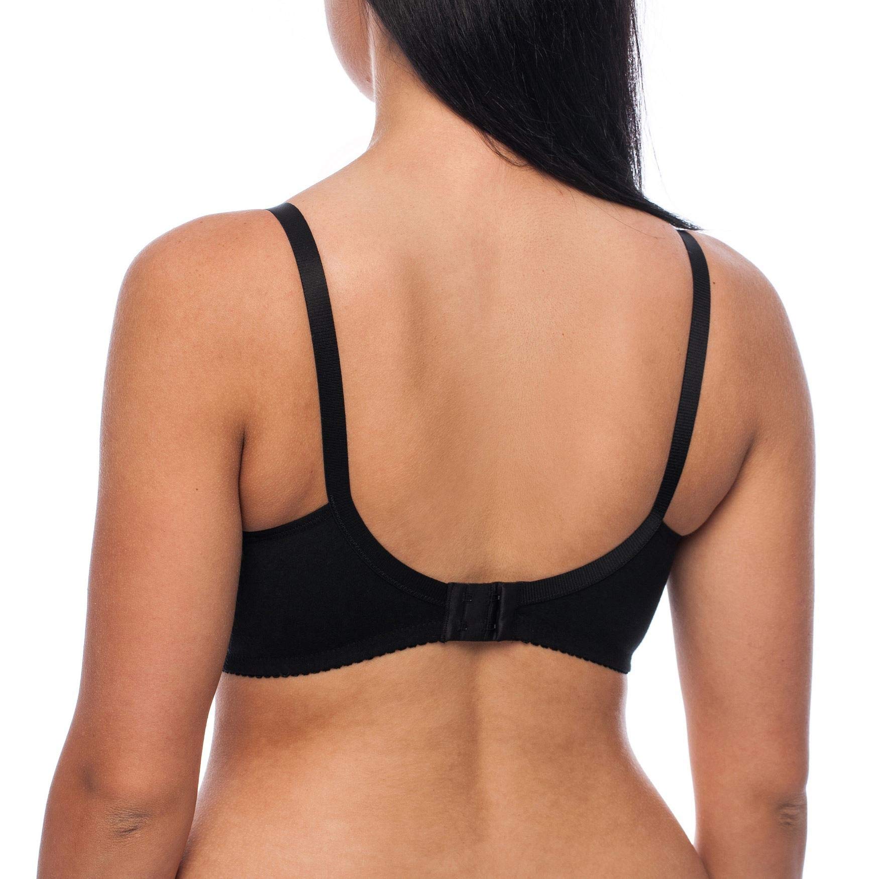 Frugue Women's 90% Cotton Nursing Bra - Comfortable Maternity & Breastfeeding Bra for New Moms - Perfect for Daily Wear, Pumping, and Skin-to-Skin Bonding with Baby
