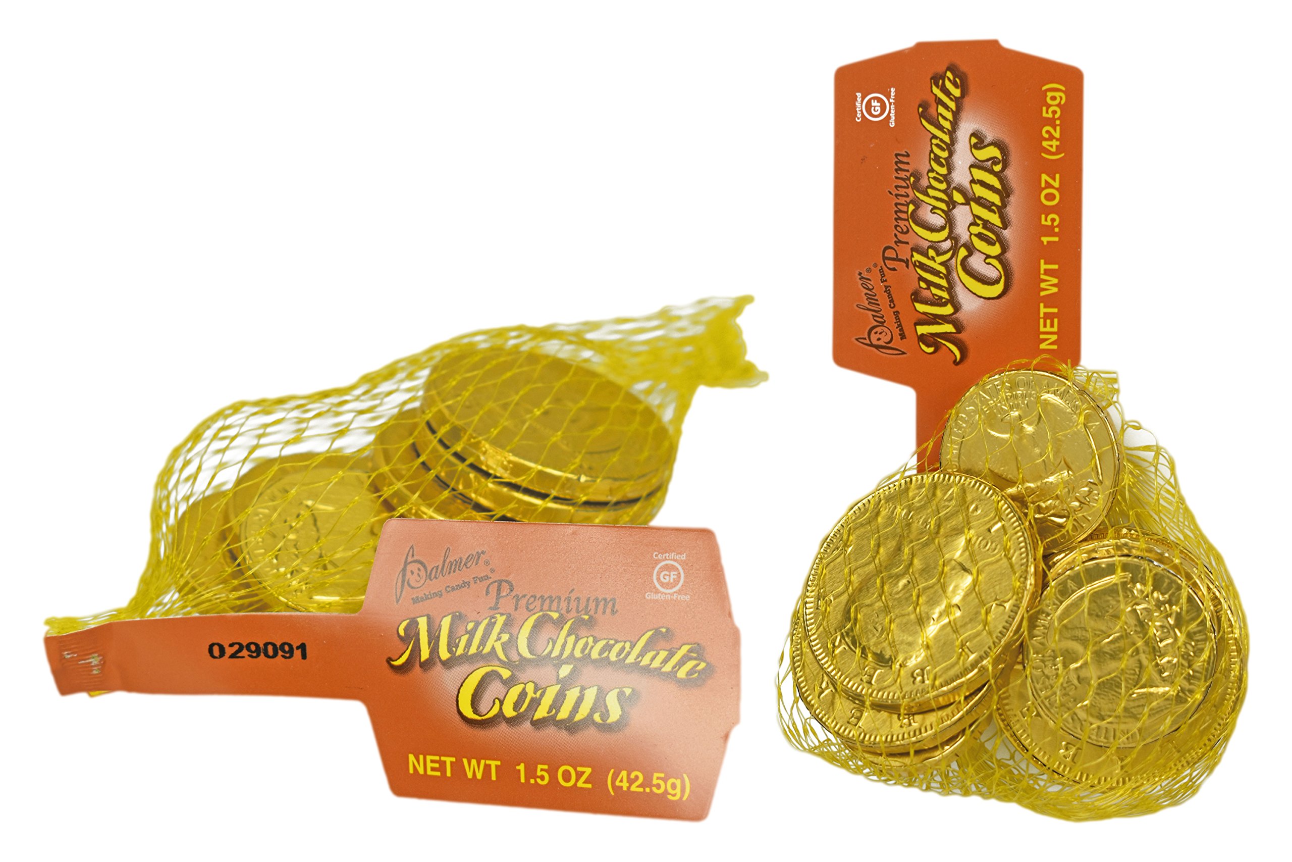 Palmer's Premium Milk Chocolate Coins - Set of 18 (2 Bags) - Delicious Party Favors, Easter Egg Fillers & Table Decorations - Perfect for Birthday Parties, Baby Showers & Holiday Celebrations