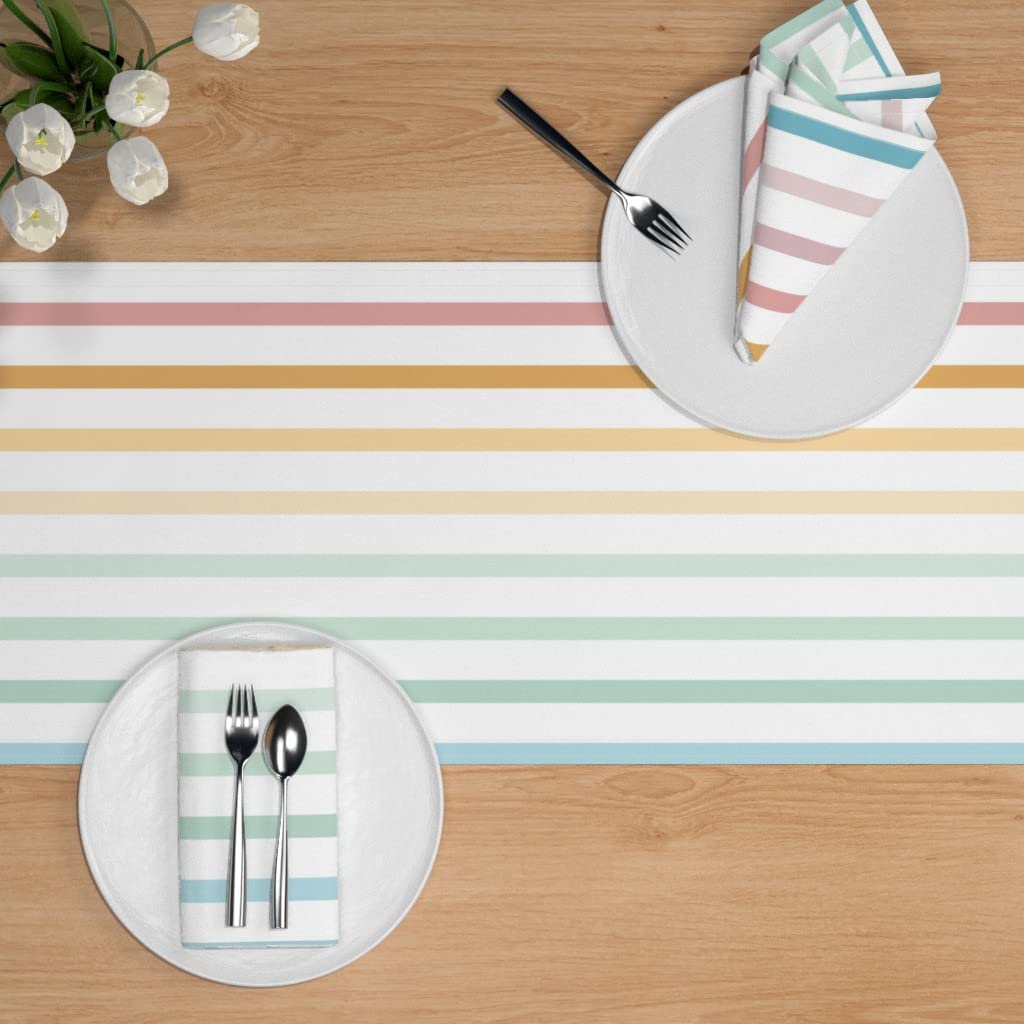 Custom Spoonflower Cotton Sateen Table Runner 72