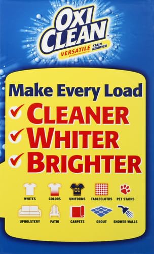 OxiClean Versatile Stain Remover Powder 7.22 lb | Multi-Purpose Laundry Detergent Booster | Removes Tough Stains on Clothes, Carpets & Upholstery | Safe for Colors & Whites | Ideal for Laundry, Home Cleaning & Pet Stain Removal