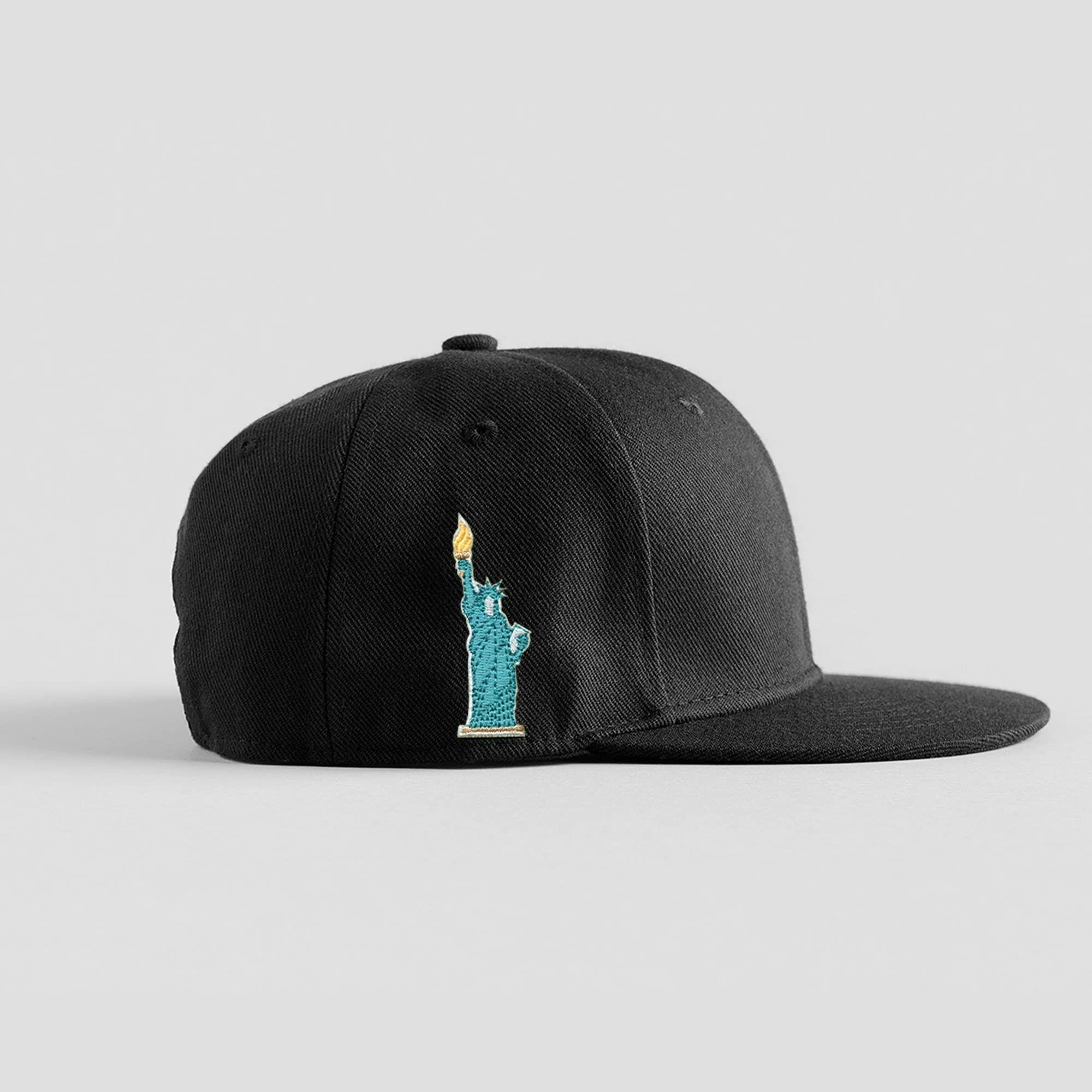 Liberty Statue Hat Patch - Embroidered Iron On Applique for DIY Clothing & Accessories | Perfect for Caps, Jackets, Bags & Costume Design