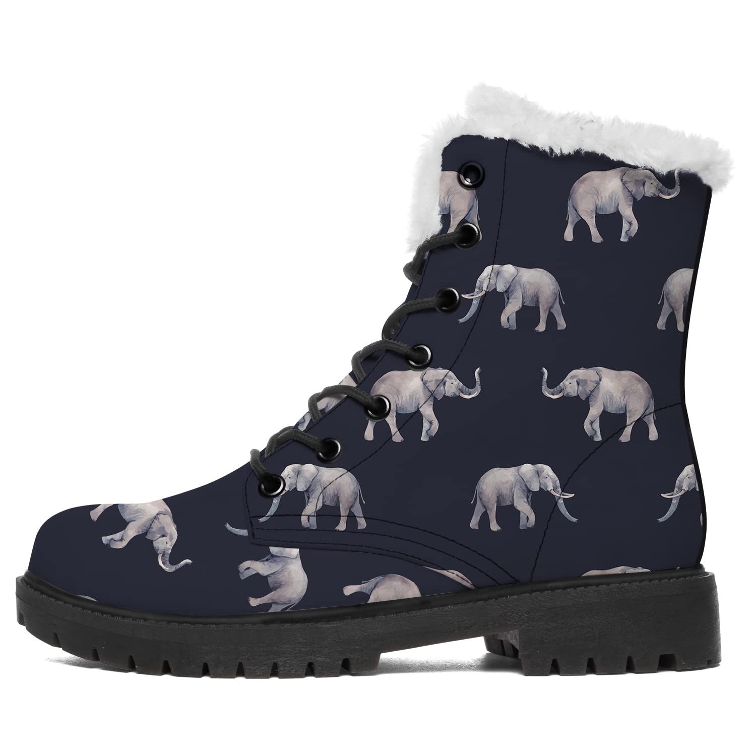 Women's & Men's Waterproof Vegan Leather Winter Boots - Fur Lined Ankle Snow Boots for Combat & Outdoor Activities | Perfect for Snowy Weather, Hiking & Cold Climate Gifts
