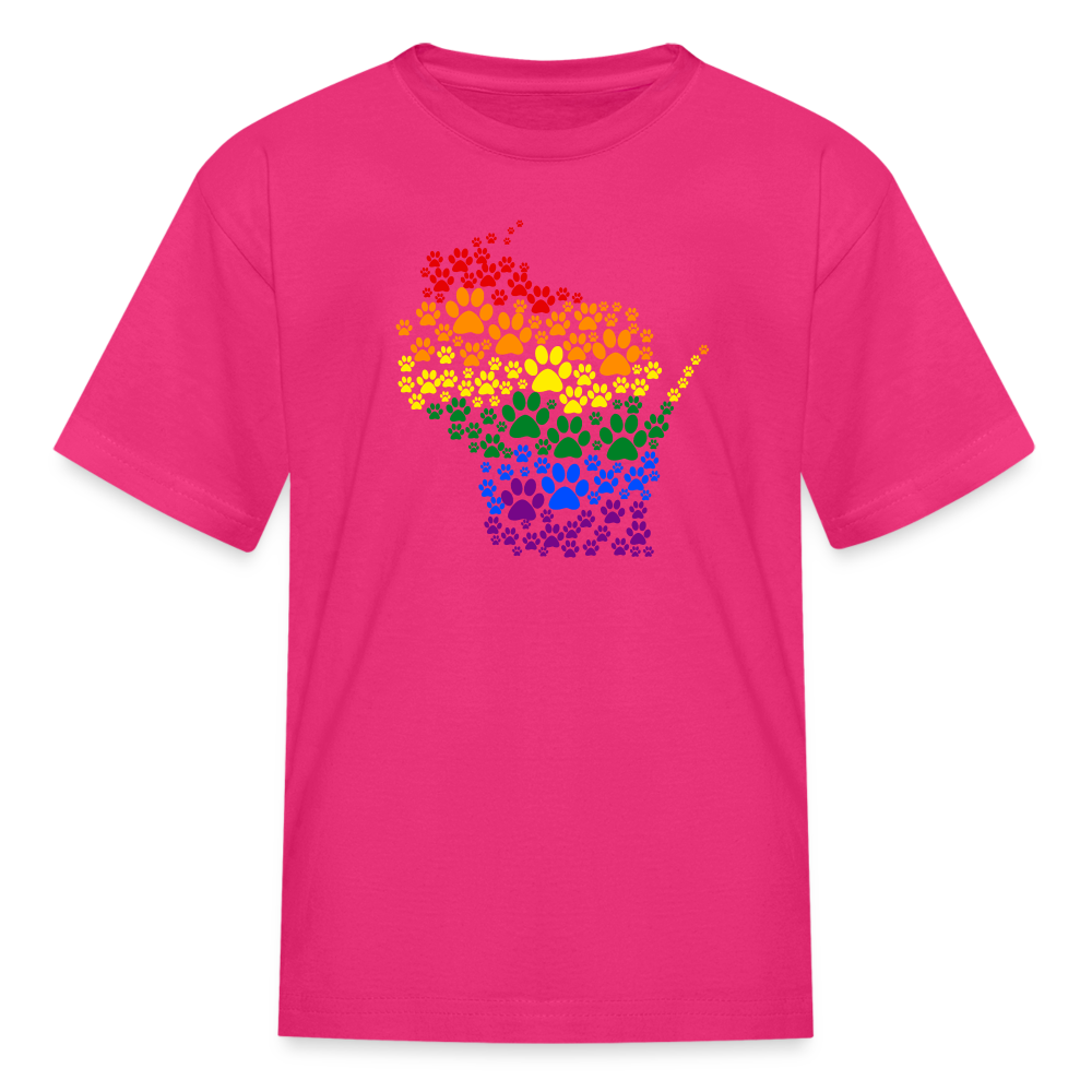 Pride Paws Kids' T-Shirt - Cute Animal Graphic Tee for Boys & Girls - Comfortable Cotton Shirt for Playdates, School & Family Outings