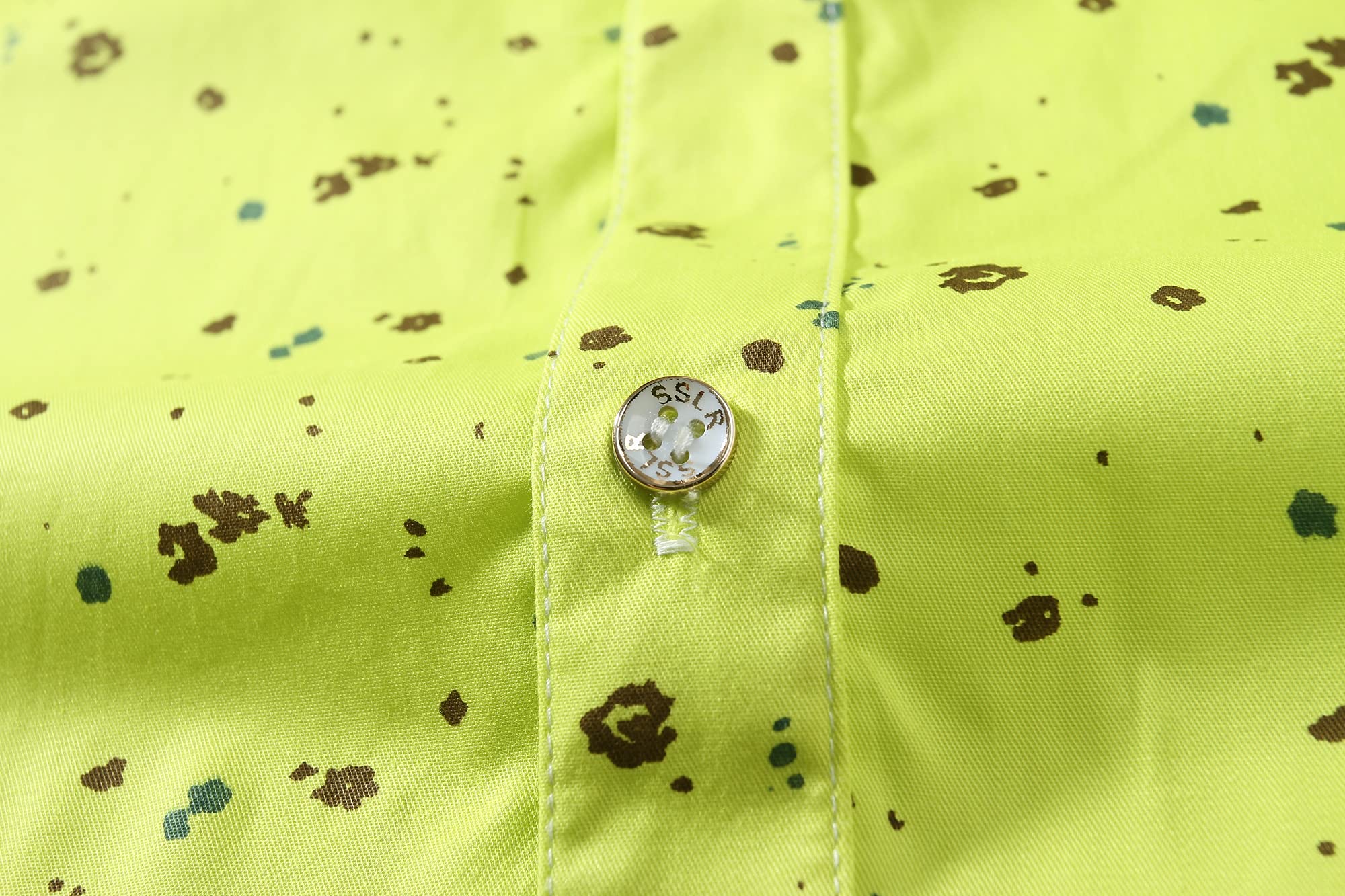 Men's Casual Dress Shirts - Stylish Cotton Button Up Shirts with Print Pocket, Short Sleeve Summer Shirts for Office, Party & Everyday Wear
