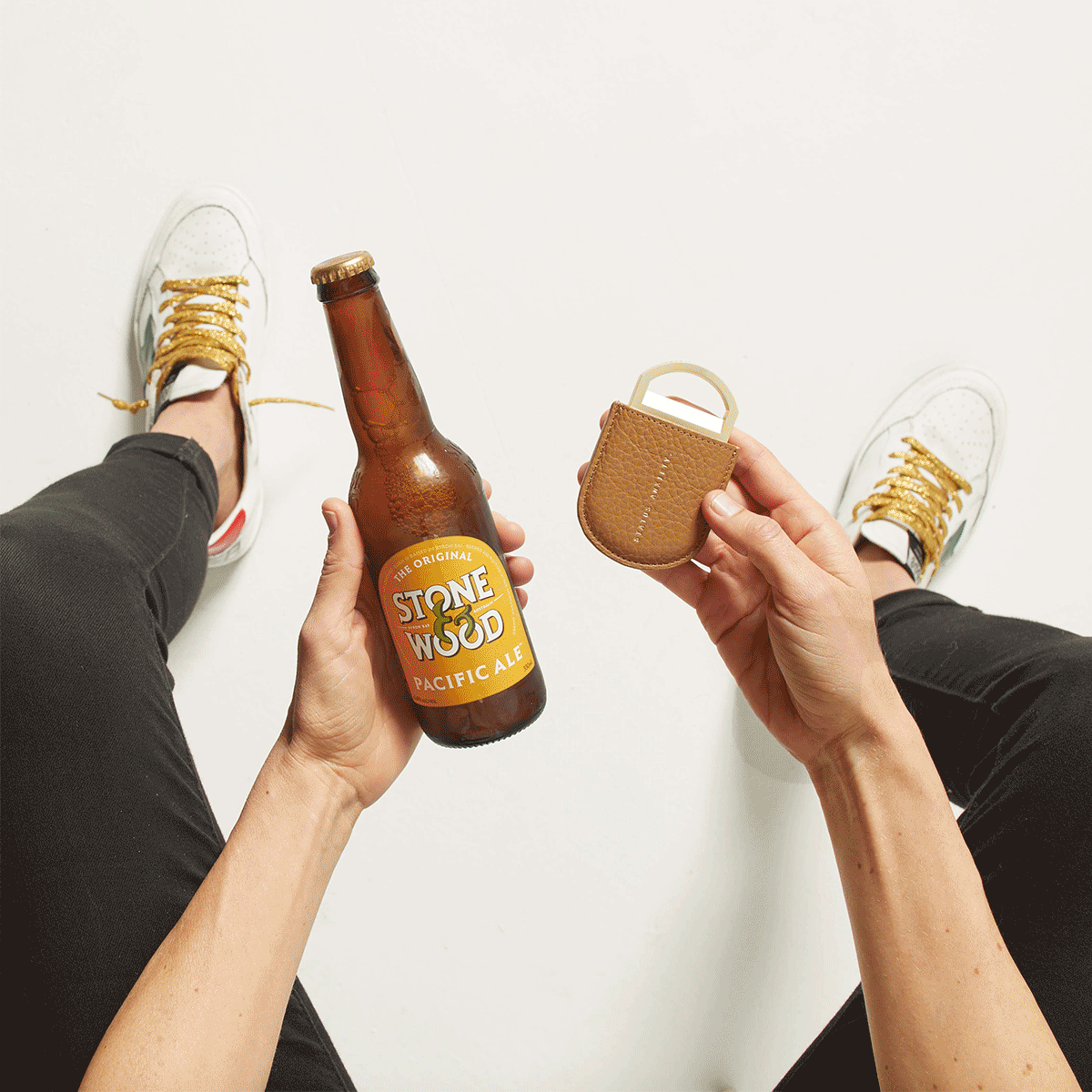 Settle The Score Bottle Opener - Rustic Tan Metal Beer Bottle Opener for Home, Bar & Outdoor Parties - Perfect for BBQ, Camping & Gifts