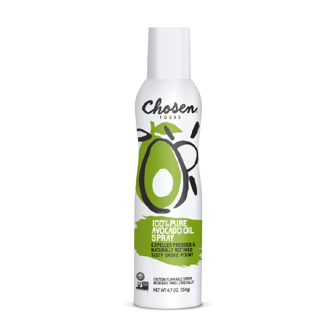 Chosen Foods Avocado Oil Spray - 134g, Non-GMO, High Heat Cooking, Healthy Frying & Baking - Perfect for Grilling, Salads & Meal Prep