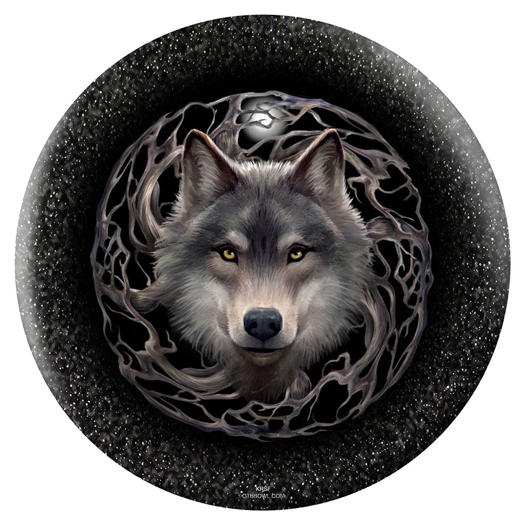 Anne Stokes Wolves Night Forest Bowling Ball - Premium 16lb Bowling Ball for Men & Women - Perfect for League Play, Tournaments, and Casual Bowling Nights