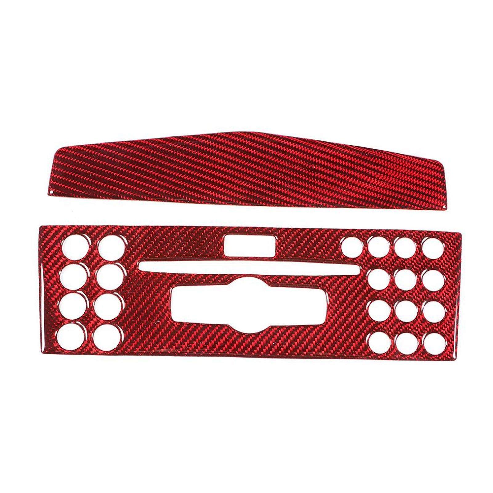 Qiilu Air Conditioner Cover Trim & Control Panel Decal for Mercedes C Class W204 (2007-2010) - Type A Interior Sticker | Perfect for Car AC Vent Protection & Dashboard Customization