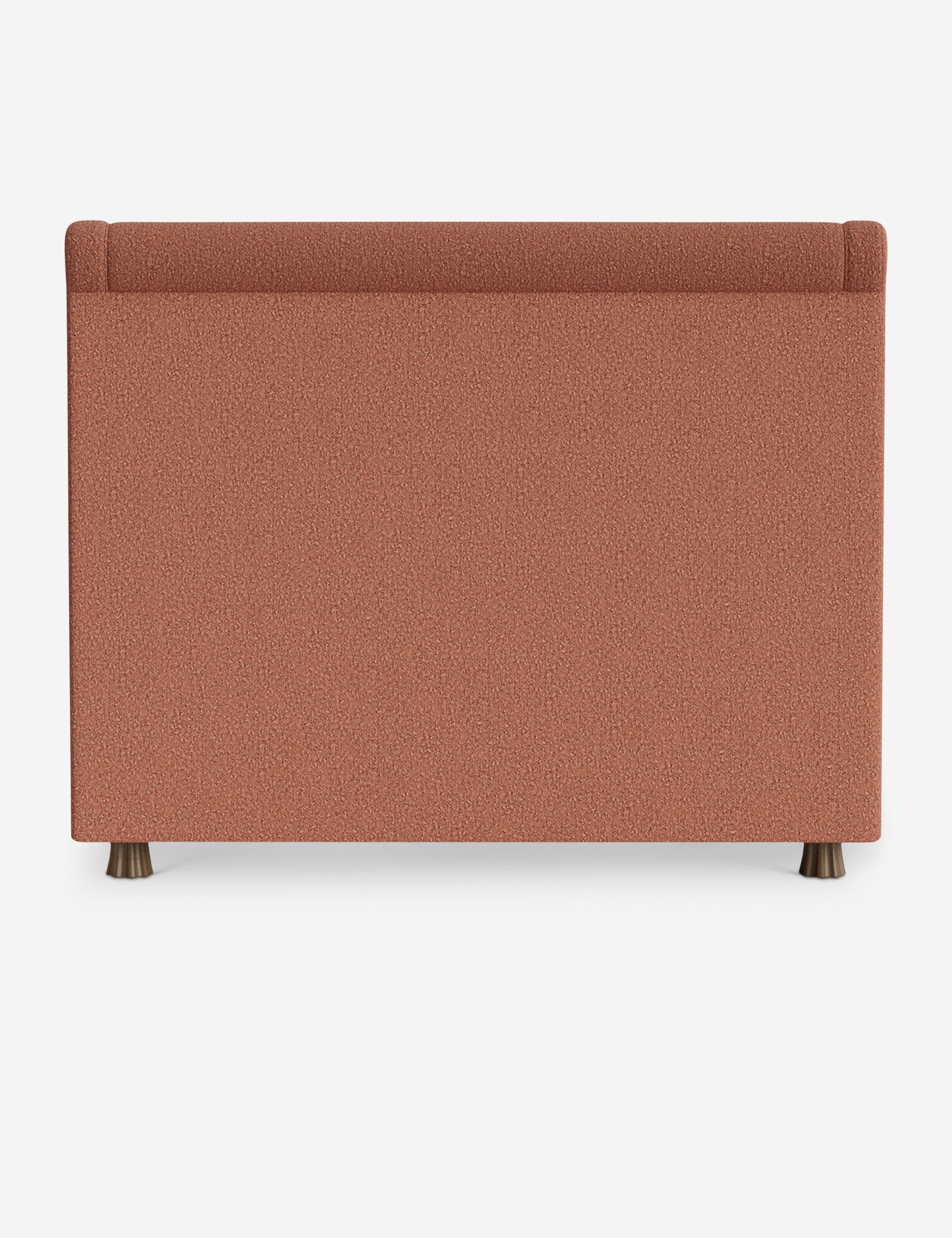DOMINIQUE Platform Bed Frame by DISC Interiors - Modern Minimalist Wooden Bed with Upholstered Headboard | Perfect for Master Bedroom, Guest Room & Loft Apartments