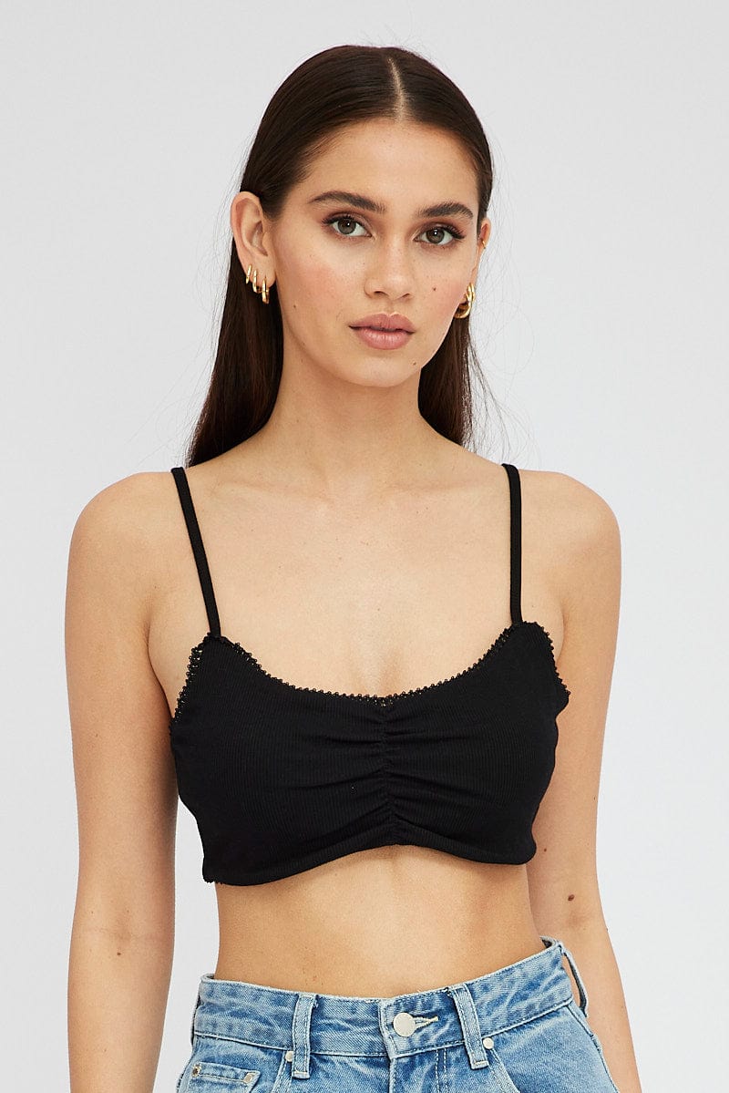 Sexy Black Lace Bralette - Comfortable Wireless Bra for Women - Perfect for Everyday Wear, Date Night & Lingerie Sets