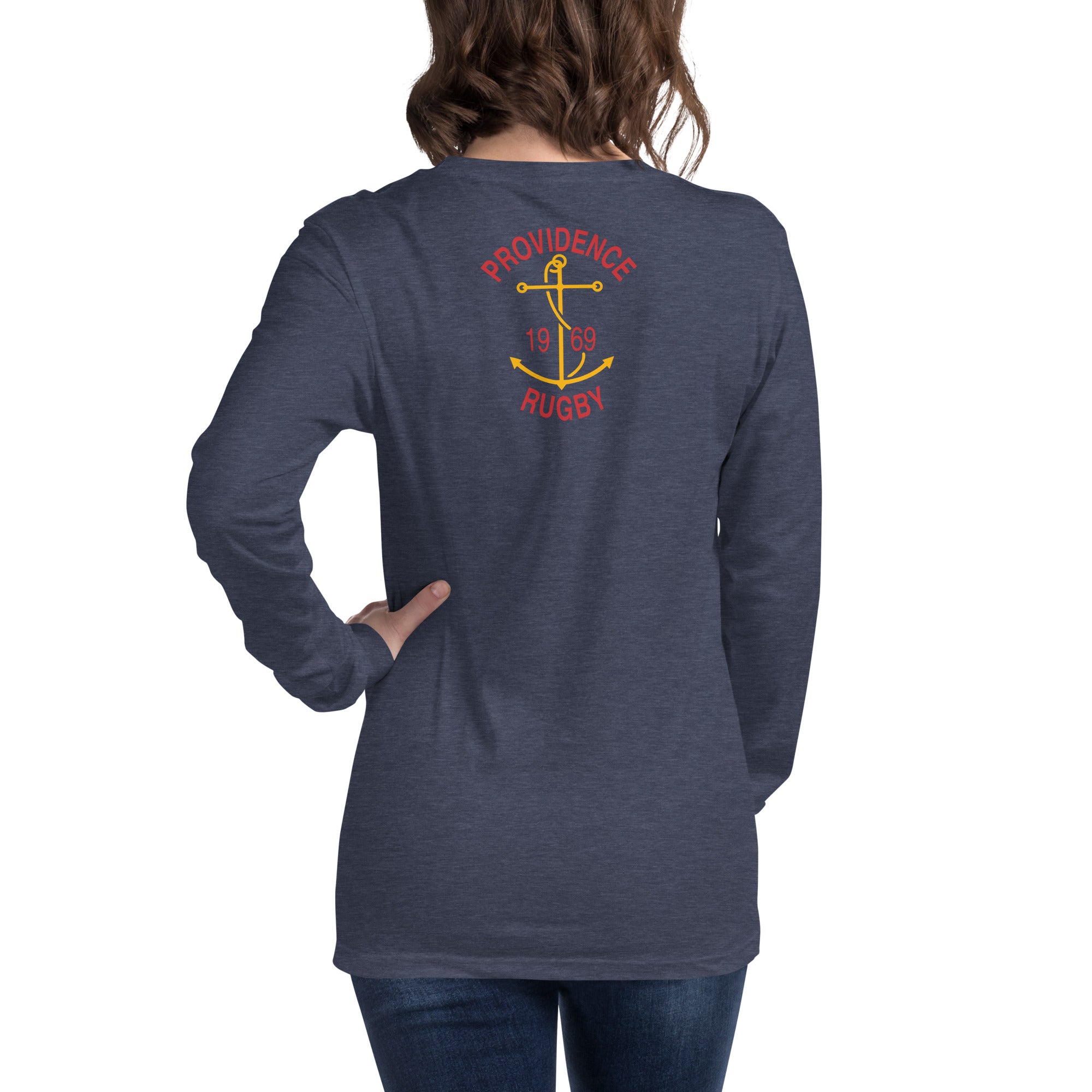 Providence RFC Long Sleeve Social T-Shirt - Comfortable Cotton Rugby Shirt for Men - Perfect for Casual Wear, Sports & Team Events