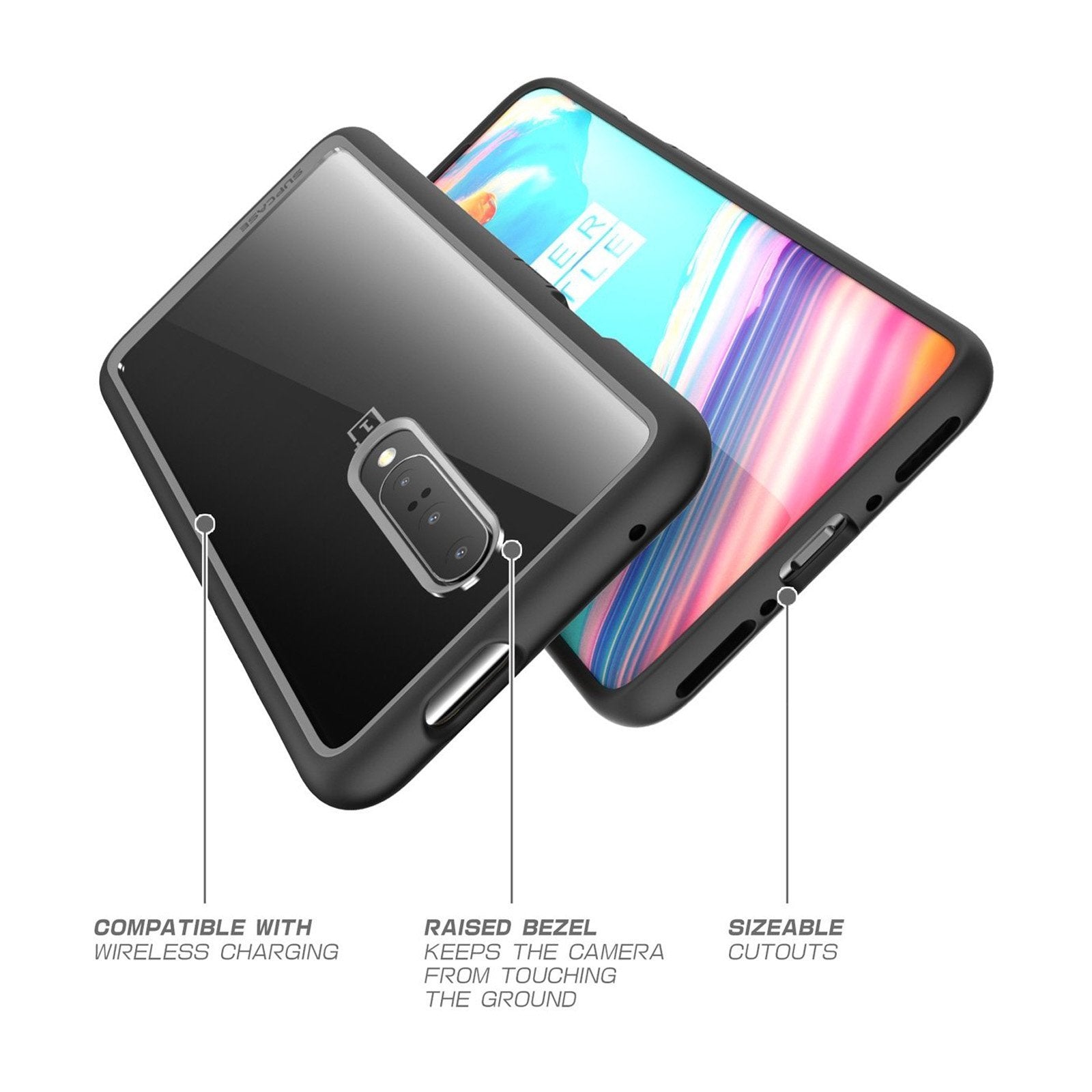 OnePlus 7 Pro Case - Unicorn Beetle Style Slim Clear Protective Cover - Shockproof & Scratch Resistant - Perfect for Work, Travel & Everyday Use