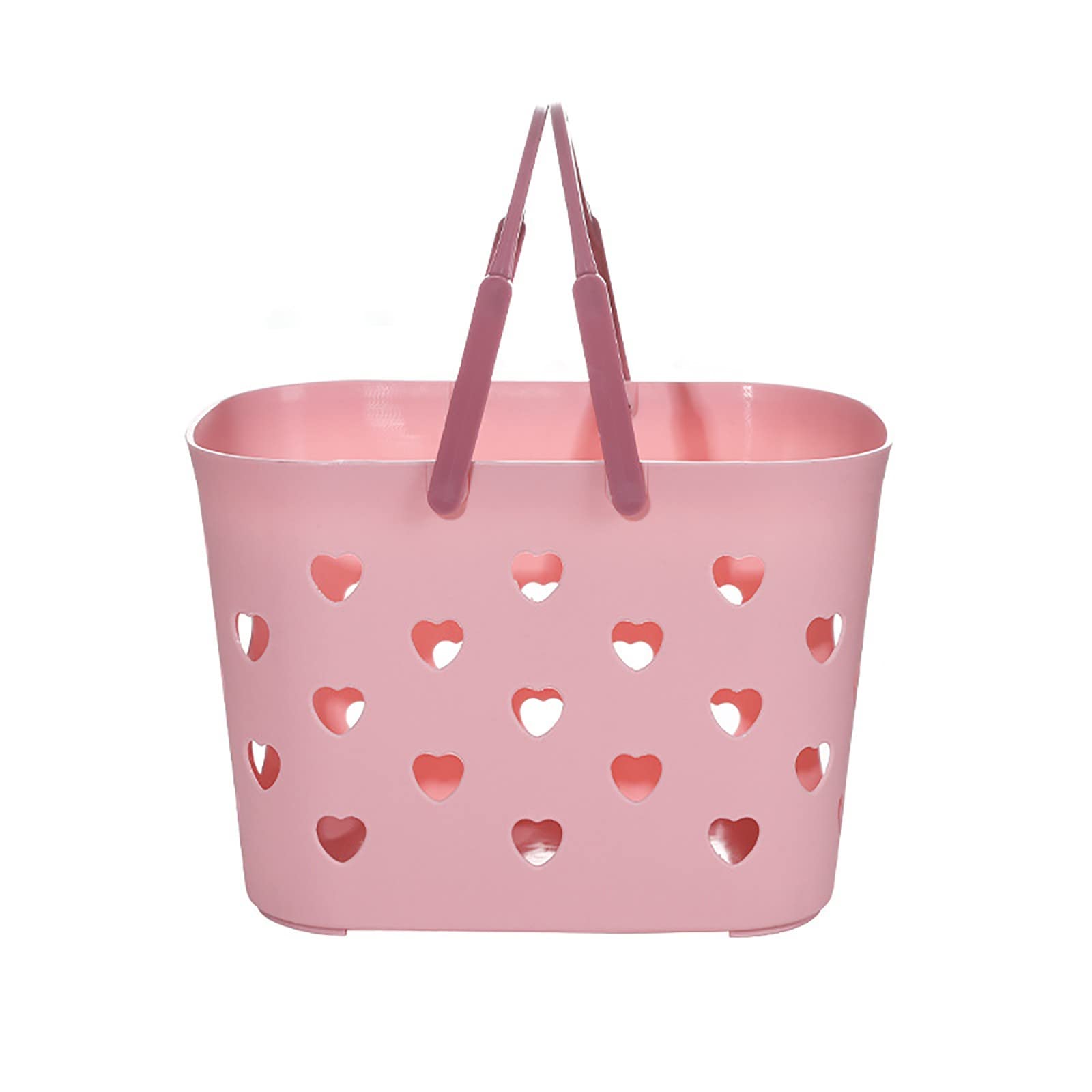 25 Lb Rice Portable Shower Caddy Tote - Plastic Storage Basket with Handle for Bathroom, Pantry & Kitchen - Waterproof, Washable & Durable Open Organizer Box - Perfect for College Dorm, Travel & Home Organization