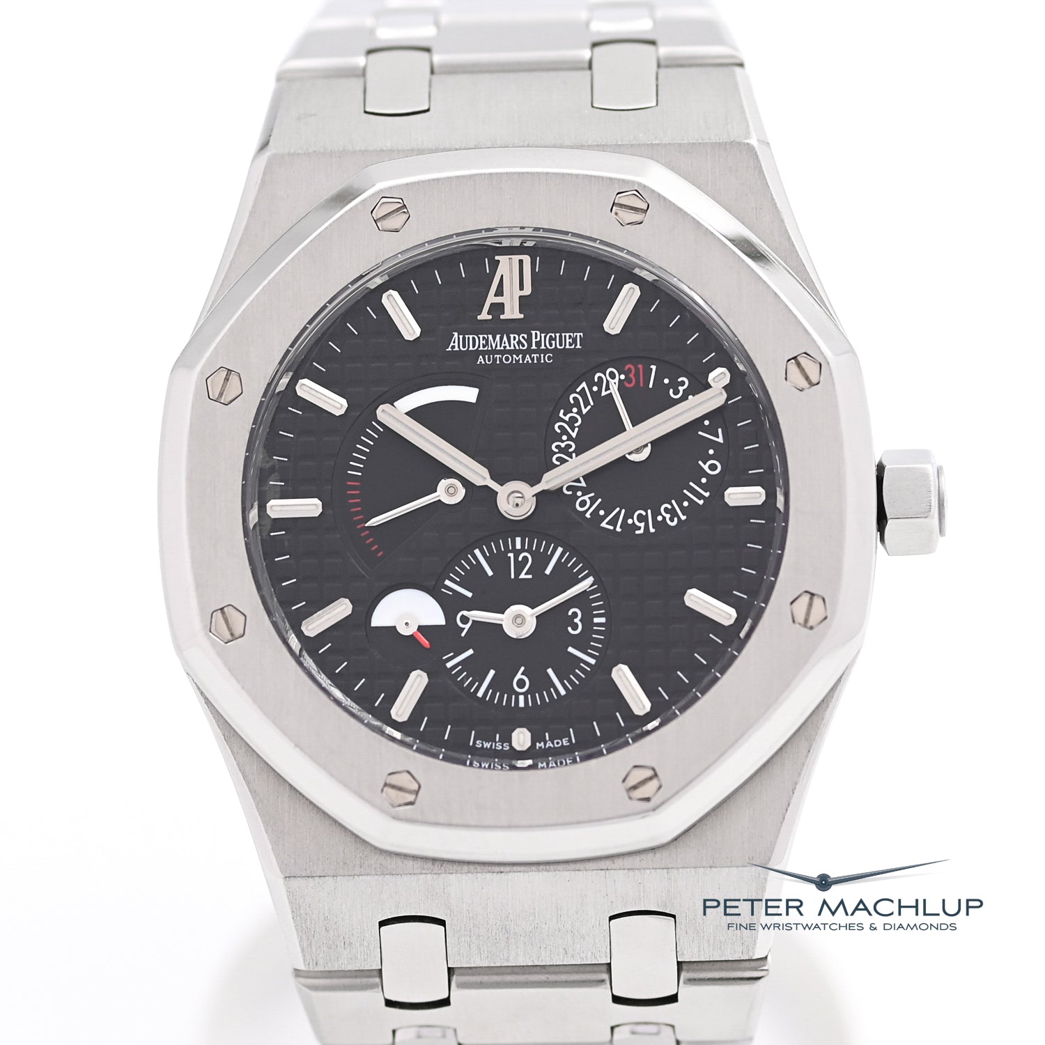 Audemars Piguet Royal Oak Offshore Automatic Dual Time Power Reserve Men's Luxury Watch - Perfect for Business Travel & Formal Occasions