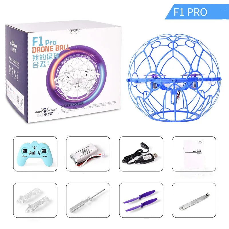 F1 Pro Competition FLYBALL Soccer Drone - High Performance RC Drone for Soccer Training, Outdoor Sports & Aerial Photography - Perfect for Kids, Adults & Professional Players