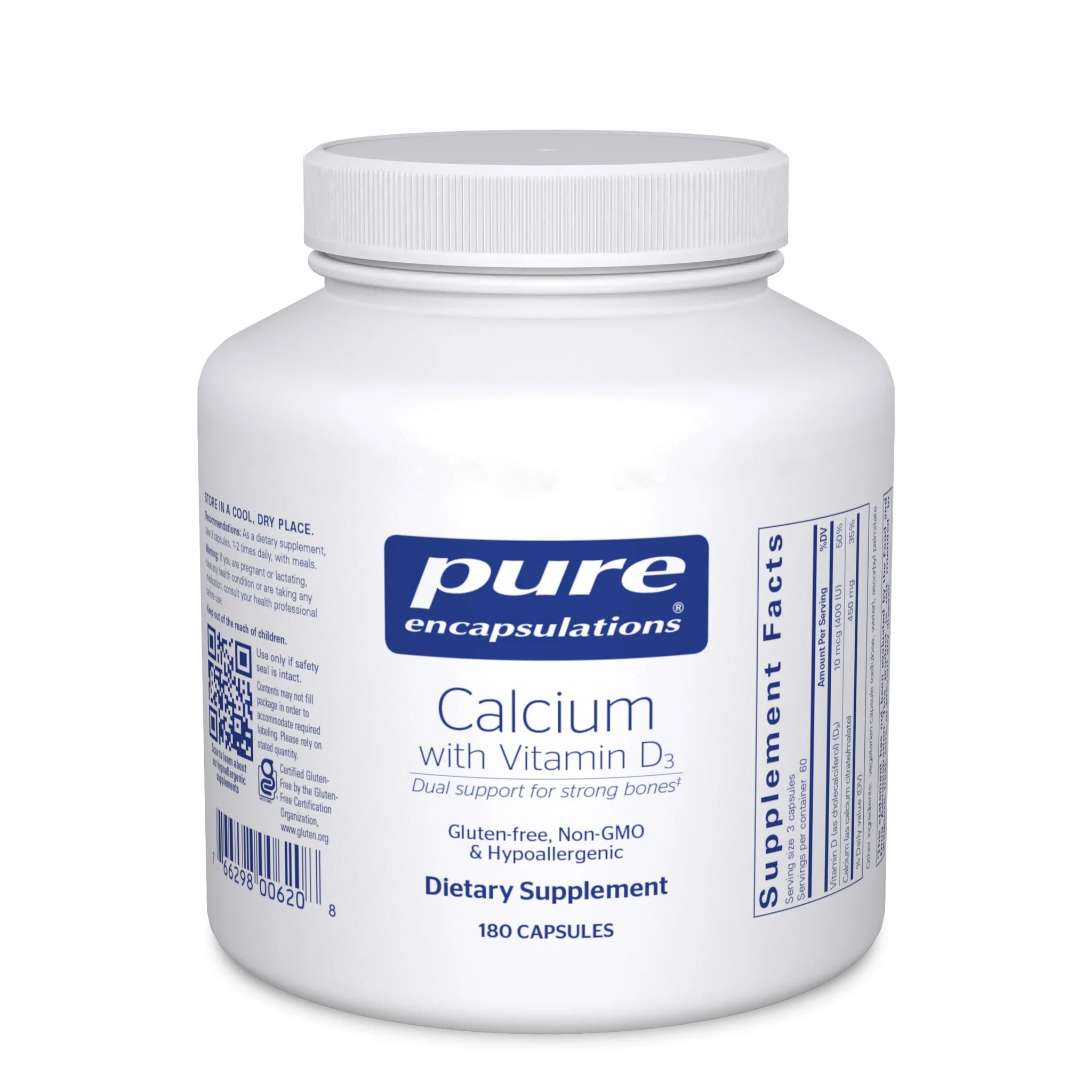 Premium Calcium with Vitamin D3 Supplement - Supports Strong Bones & Immune Health - Ideal for Adults & Seniors - Daily Bone Support for Active Lifestyles