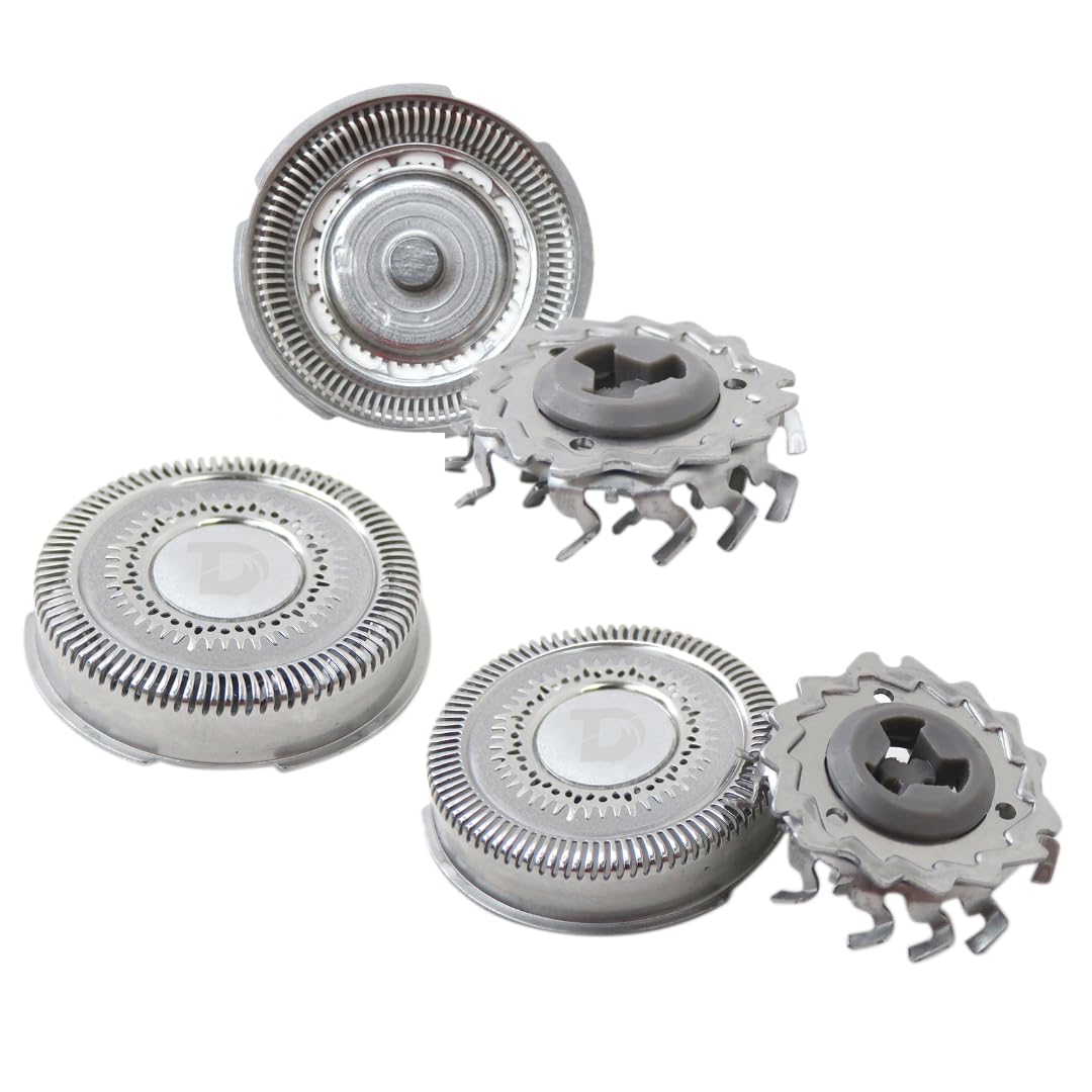 3 Pack ATIODYUUK Upgraded SH90 Replacement Blades - Compatible with Philips Shaver Series 9000 (S9xxx) & 8000 - Precision Trimmer Heads for Smooth Shaving at Home or Travel