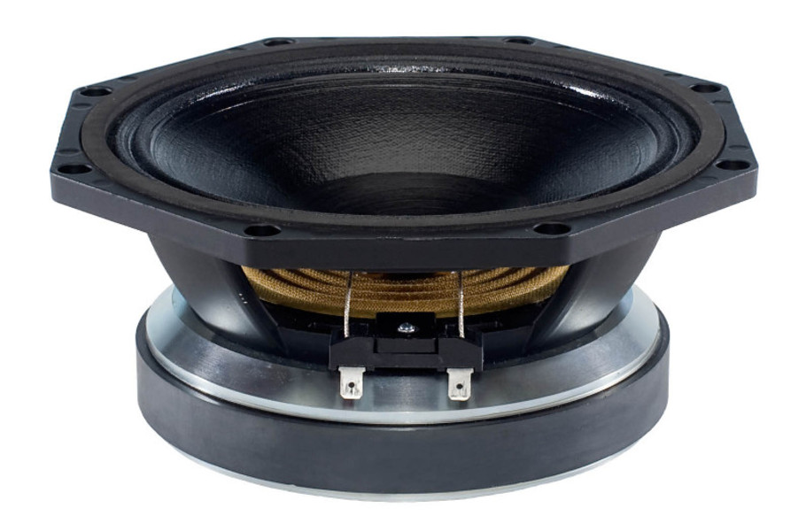 B&C 8FW51 8 Ohm 200W Ferrite 2.0 Voice Coil Woofer Speaker - High Power Bass for DJ, PA, and Live Sound Systems