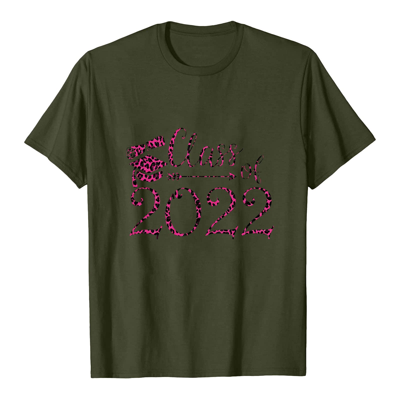 2022 Women's Short Sleeve Graduation T-Shirt - Summer Casual Printed Blouse & Loose Tunic Top for College Grads, Parties & Everyday Wear