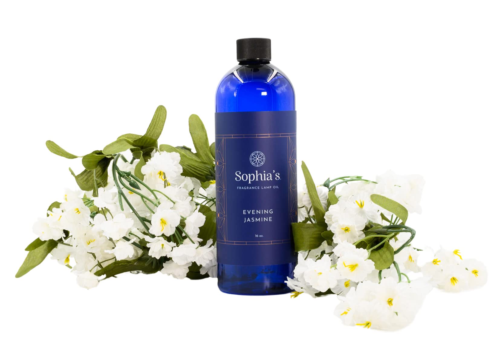 Sophia's Evening Jasmine Fragrance Lamp Oil Refills - 16oz Catalytic Scented Oil for Redolere & Aroma Lamps | Made in USA | Long-Lasting Home Fragrance for Relaxation, Spa & Bedroom Ambiance