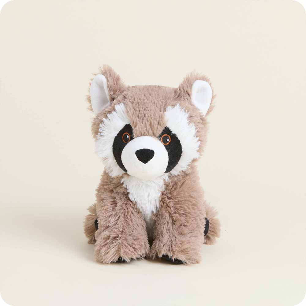 Cozy Raccoon Plush Warmies Junior - Soft Microwaveable Heating Pad for Kids & Adults - Perfect for Relaxation, Stress Relief & Cold Weather Comfort