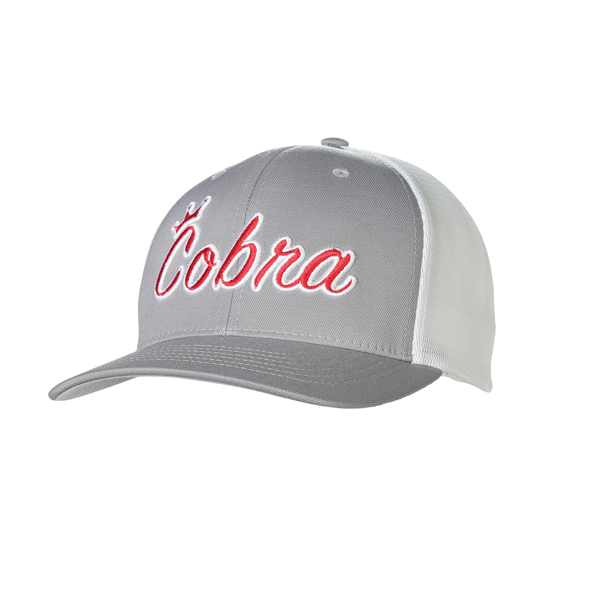 Cobra Crown C Trucker Snapback Hat - Adjustable Baseball Cap for Men & Women - Stylish Casual & Sports Wear for Outdoor Activities